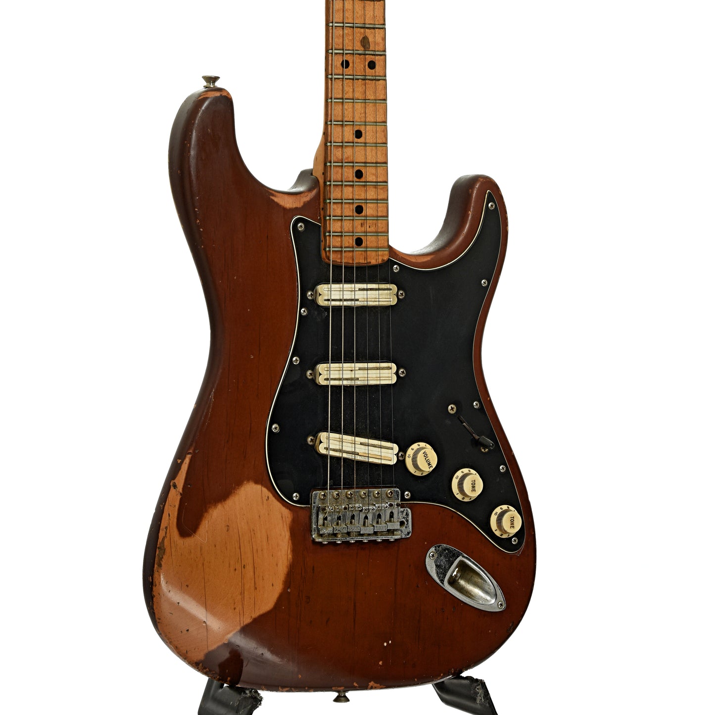 Front and side of Fender Stratocaster Electric Guitar