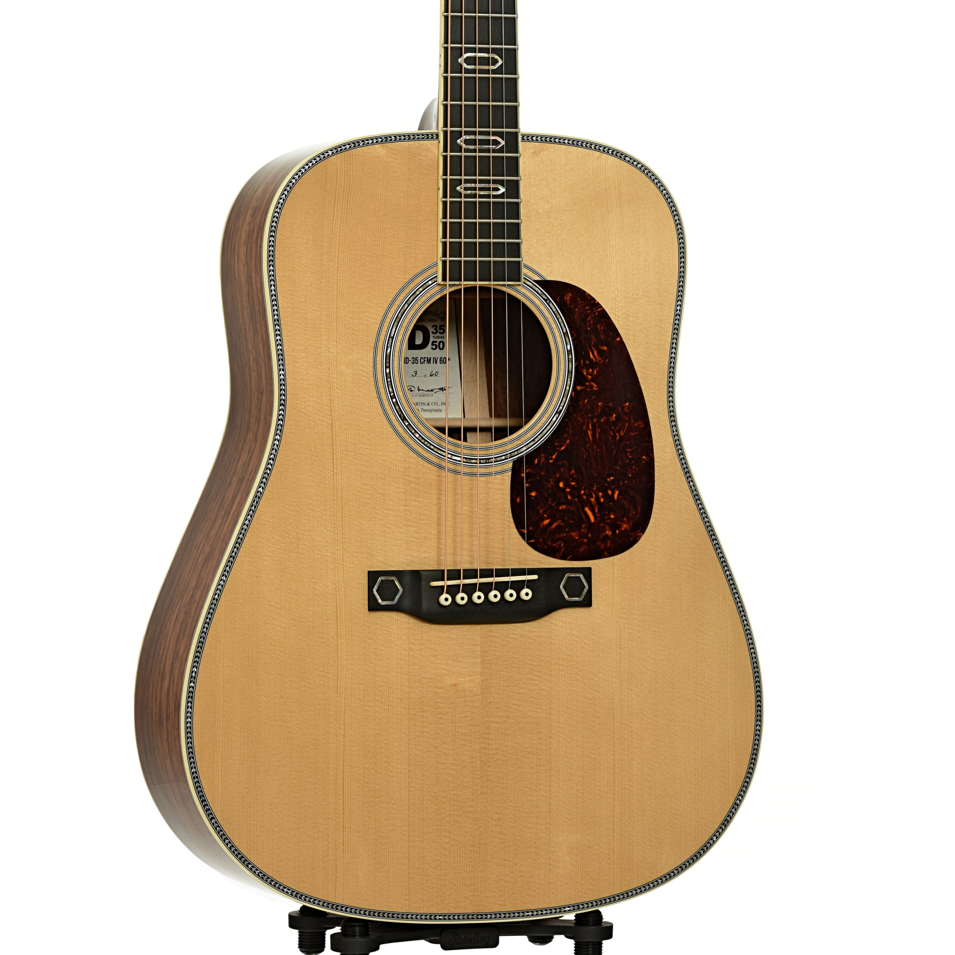 Front and side of Martin HD-35 CFM Martin IV 60th