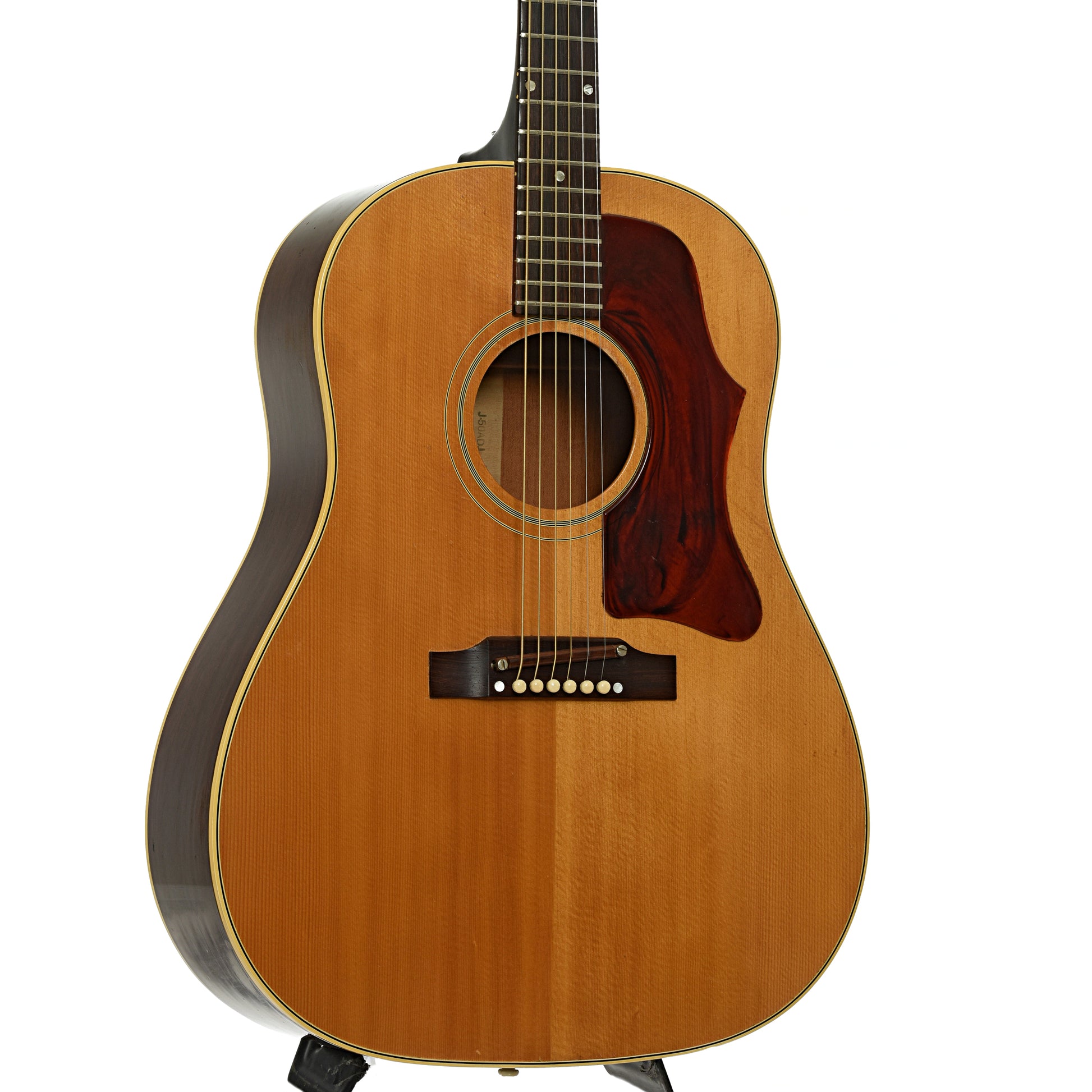 Front and side of Gibson J-50 ADJ Acoustic Guitar