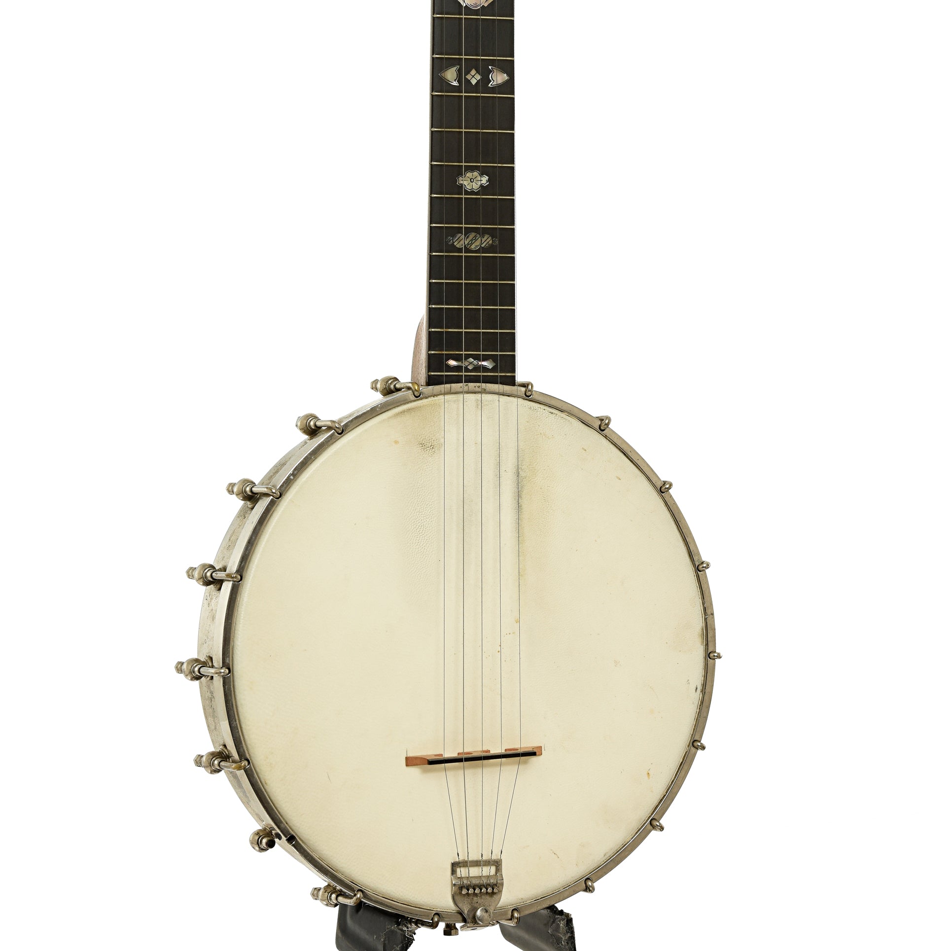 Front and side of Washburn Model 1025 Openback Banjo 