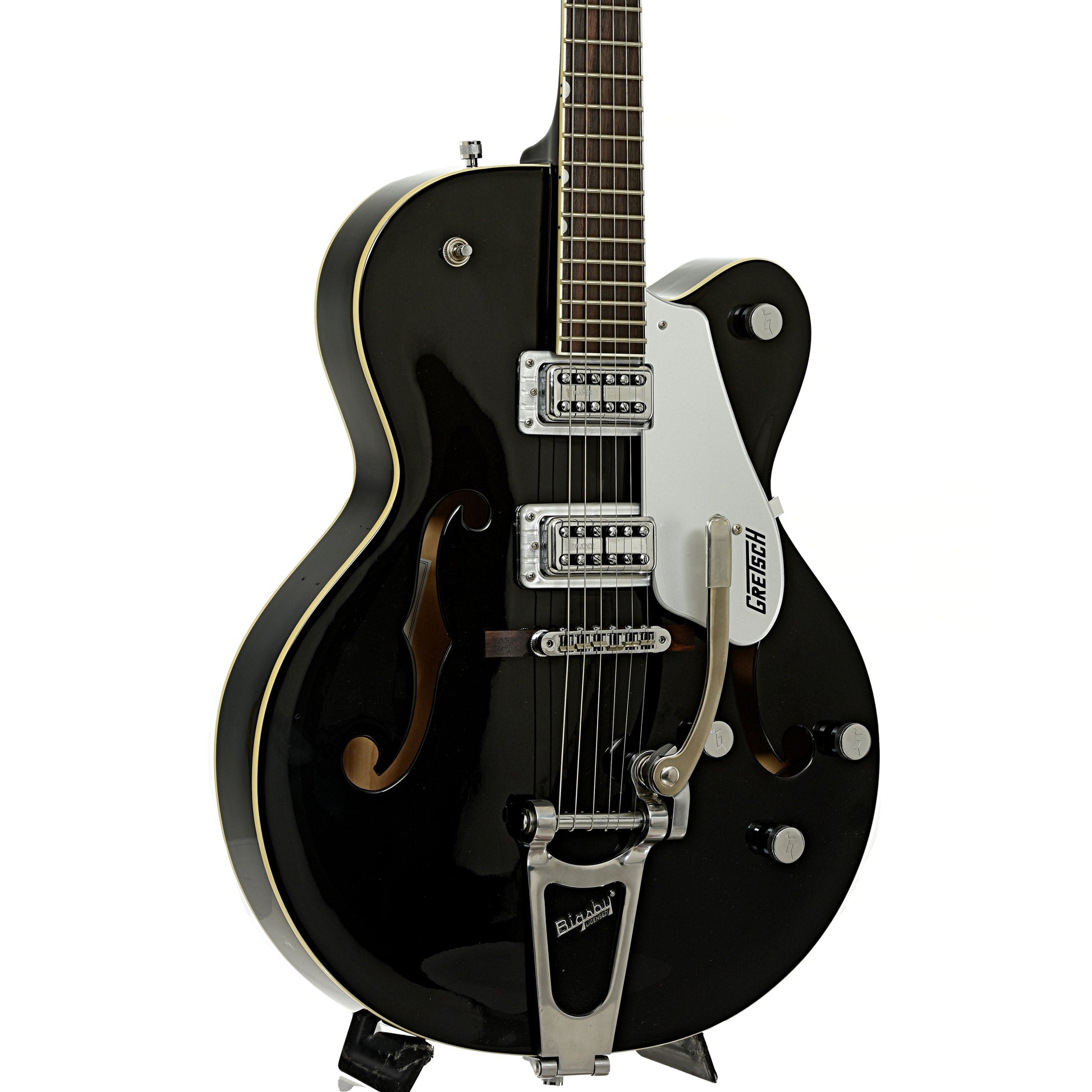 Front and side of Gretsch G5120 Electromatic Hollowbody Electric Guitar