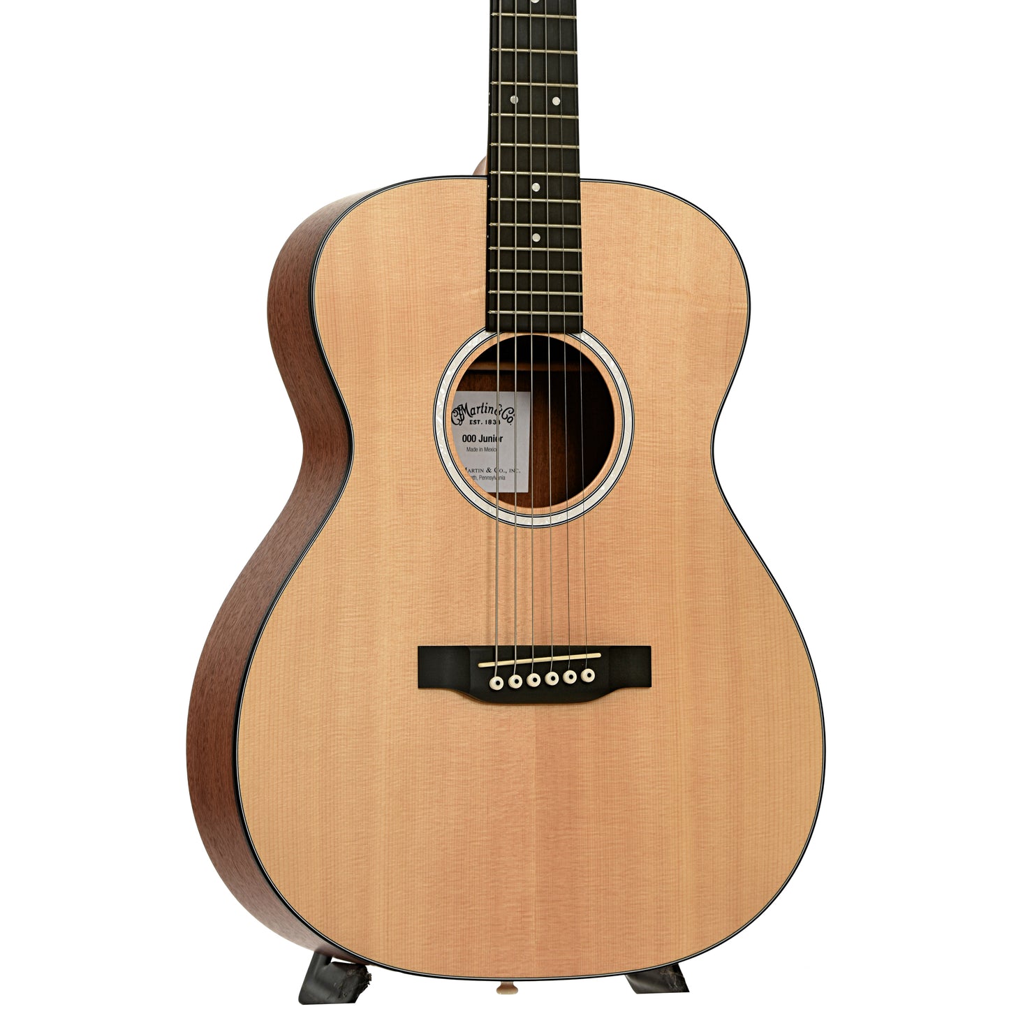 Front and side of Martin 000Jr-10 Acoustic Guitar