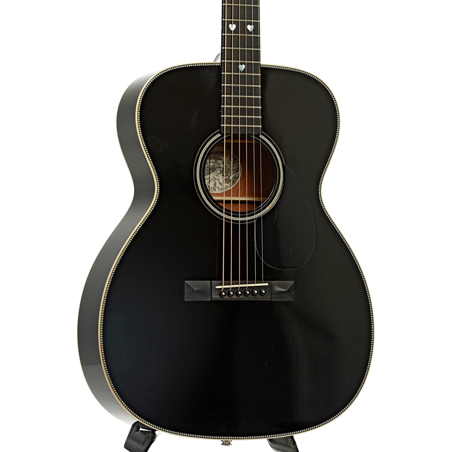 Front and side of Collings OM1H Custom Acoustic Guitar 
