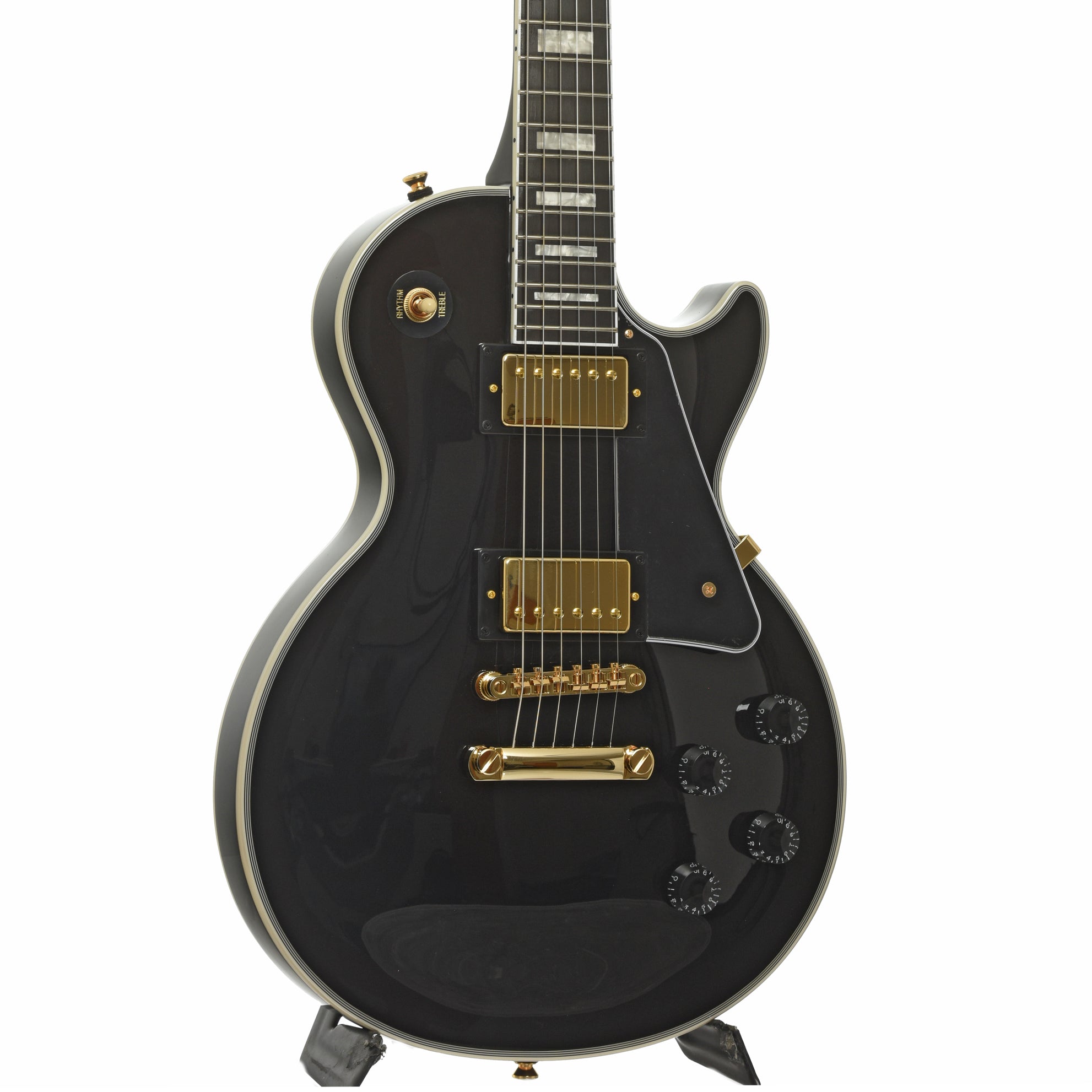 Epiphone Les Paul Custom Electric Guitar & Gigbag, Ebony – Elderly