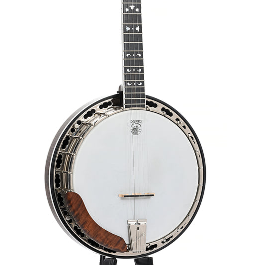 Front and side of Deering Maple Blossom Resonator Banjo (2018)