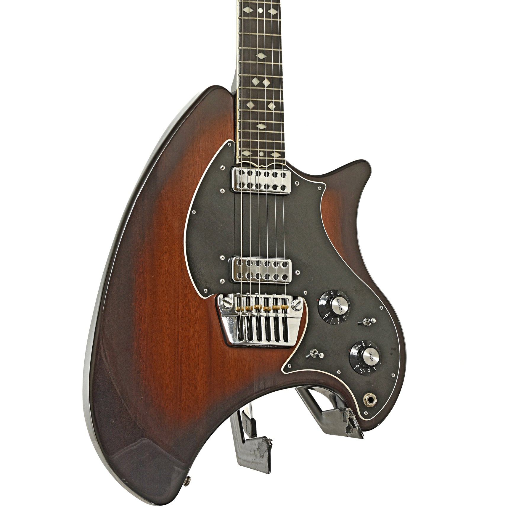 Front and side of Ovation Deacon 1252 Electric Guitar 