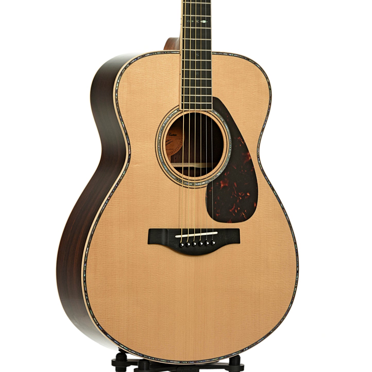 Front and side of Yamaha LS56 Custom Acoustic Guitar