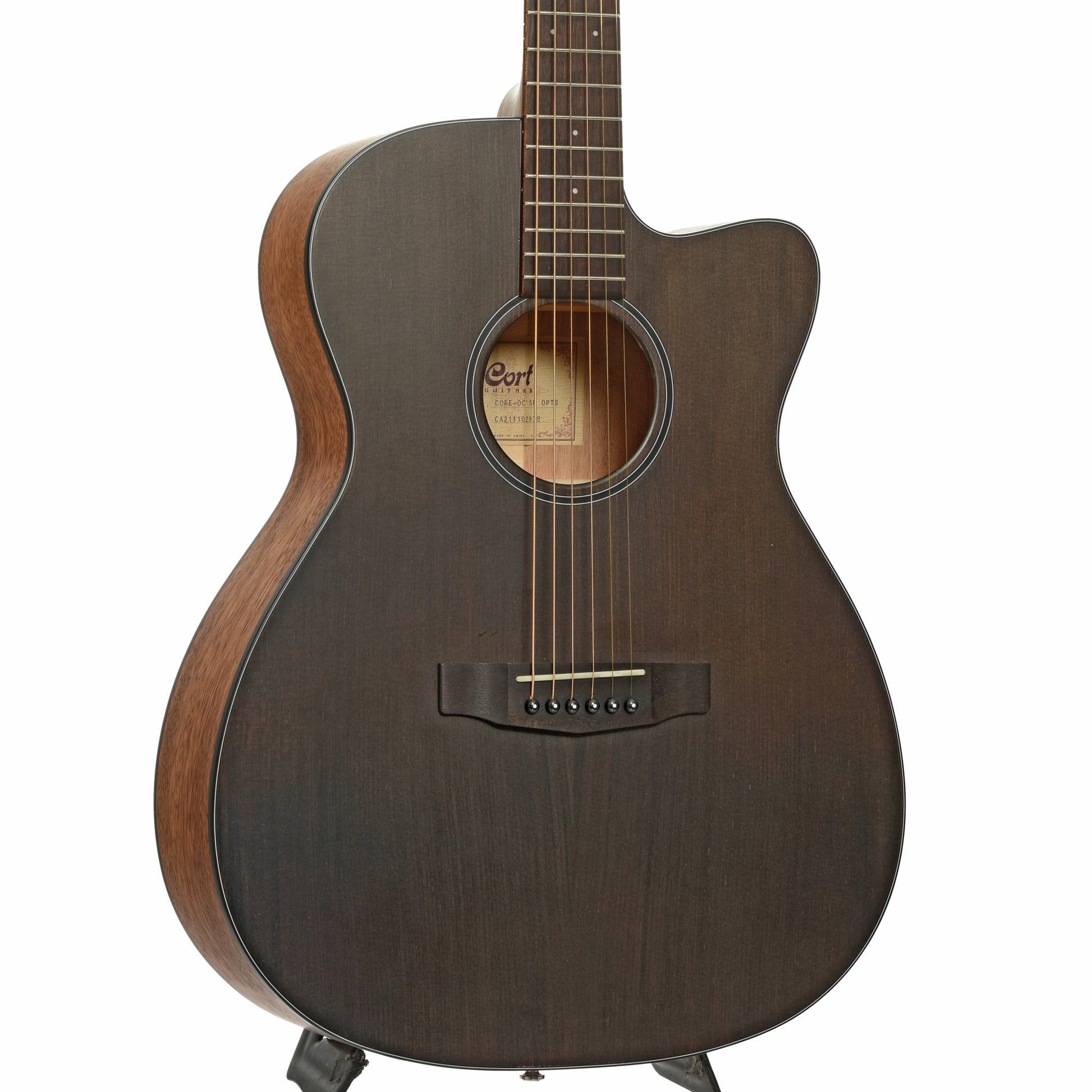 Front and side of Cort Core-OC SP OPTB Acoustic-Electric Guitar
