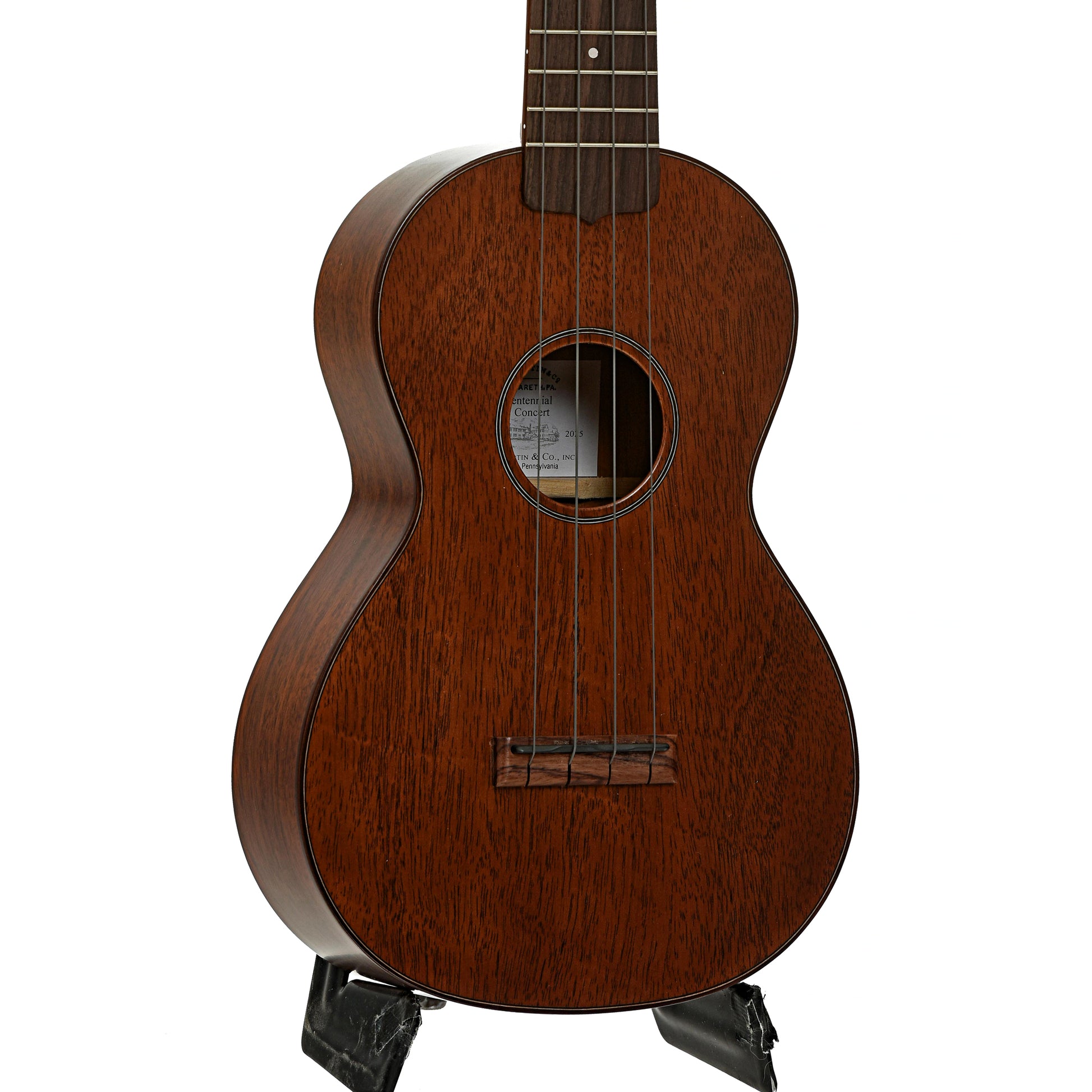 Front and side of Martin Centennial 1 Concert Ukulele 
