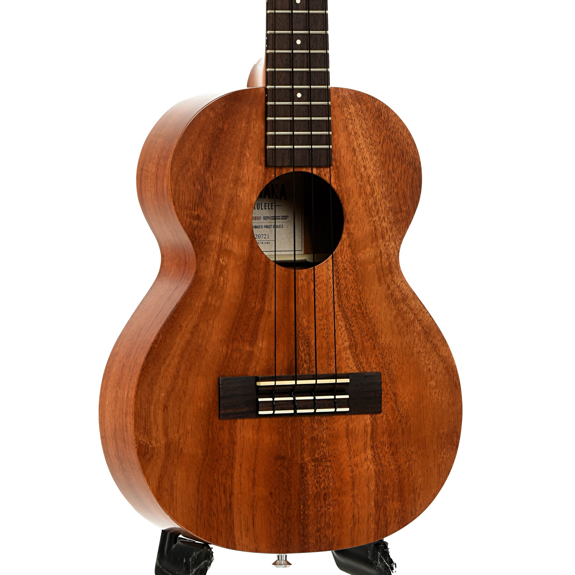 Front and side of Kamaka HF-3 Tenor Ukulele