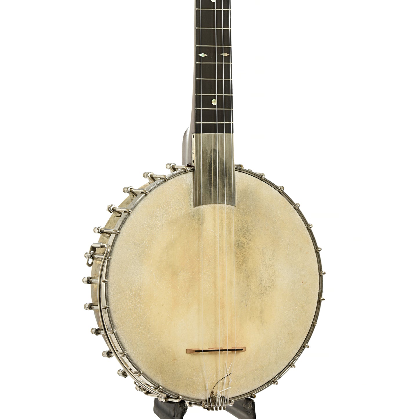 front and side of H.C. Dobson Openback Banjo