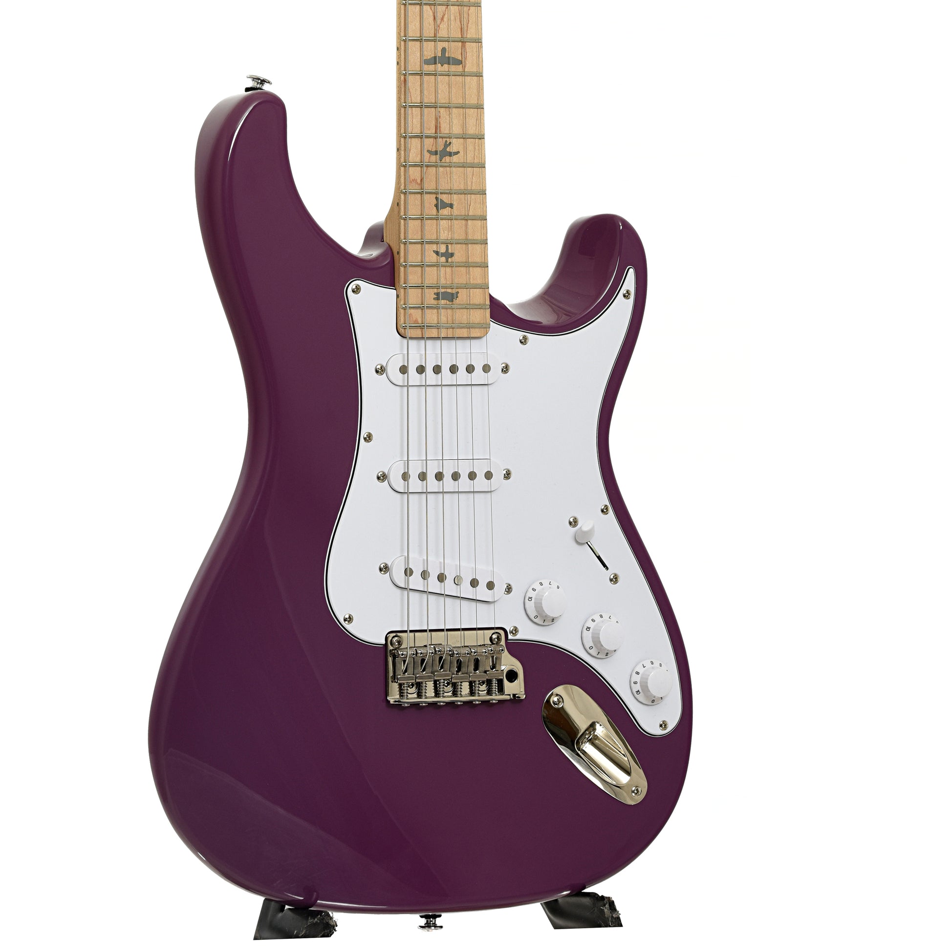 Front and side of PRS SE Silver Sky Maple Electric Guitar 