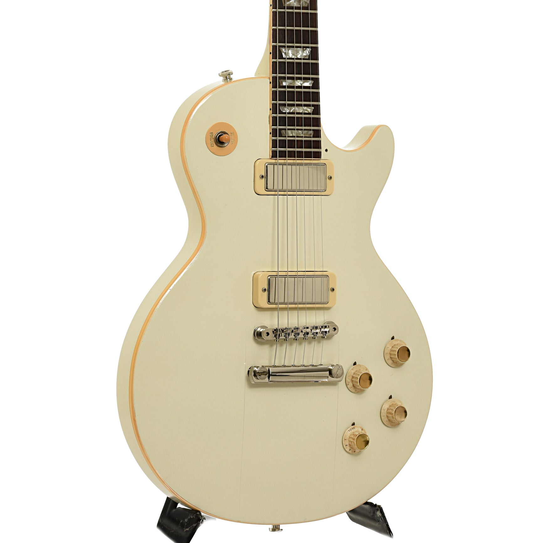 Front and side of Gibson Les Paul Deluxe Electric Guitar