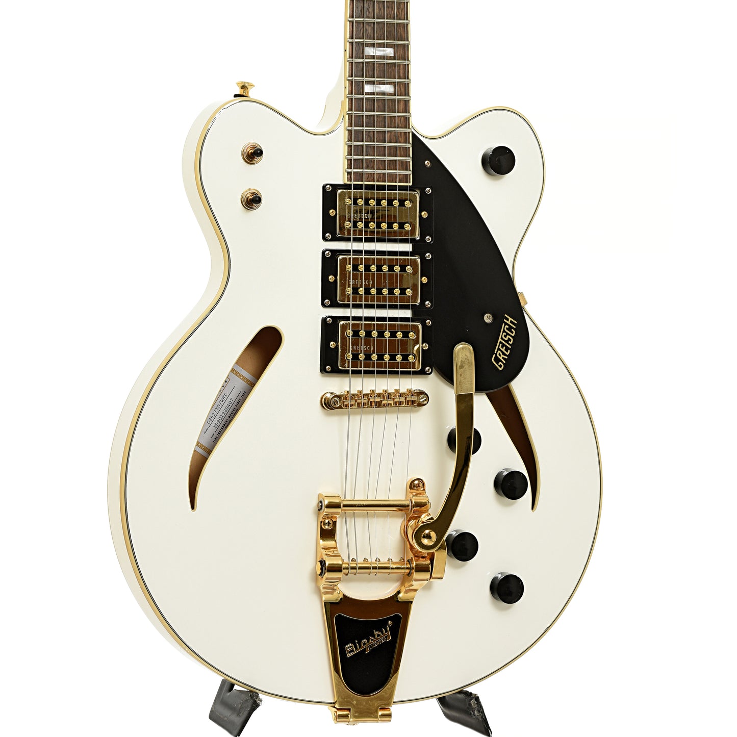 Front and side of Gretsch G2627TG Hollowbody Electric Guitar 