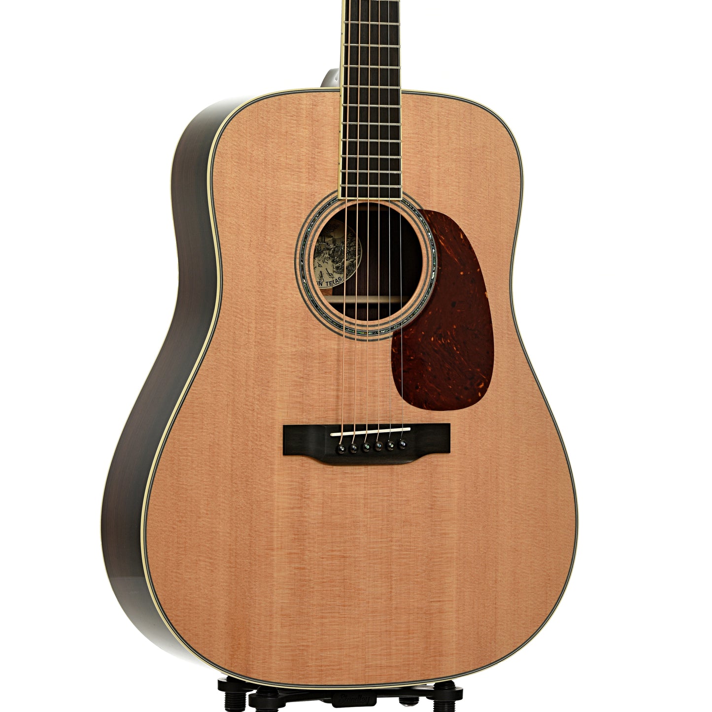 Front and side of Collings D3 Dreadnought Acoustic Guitar