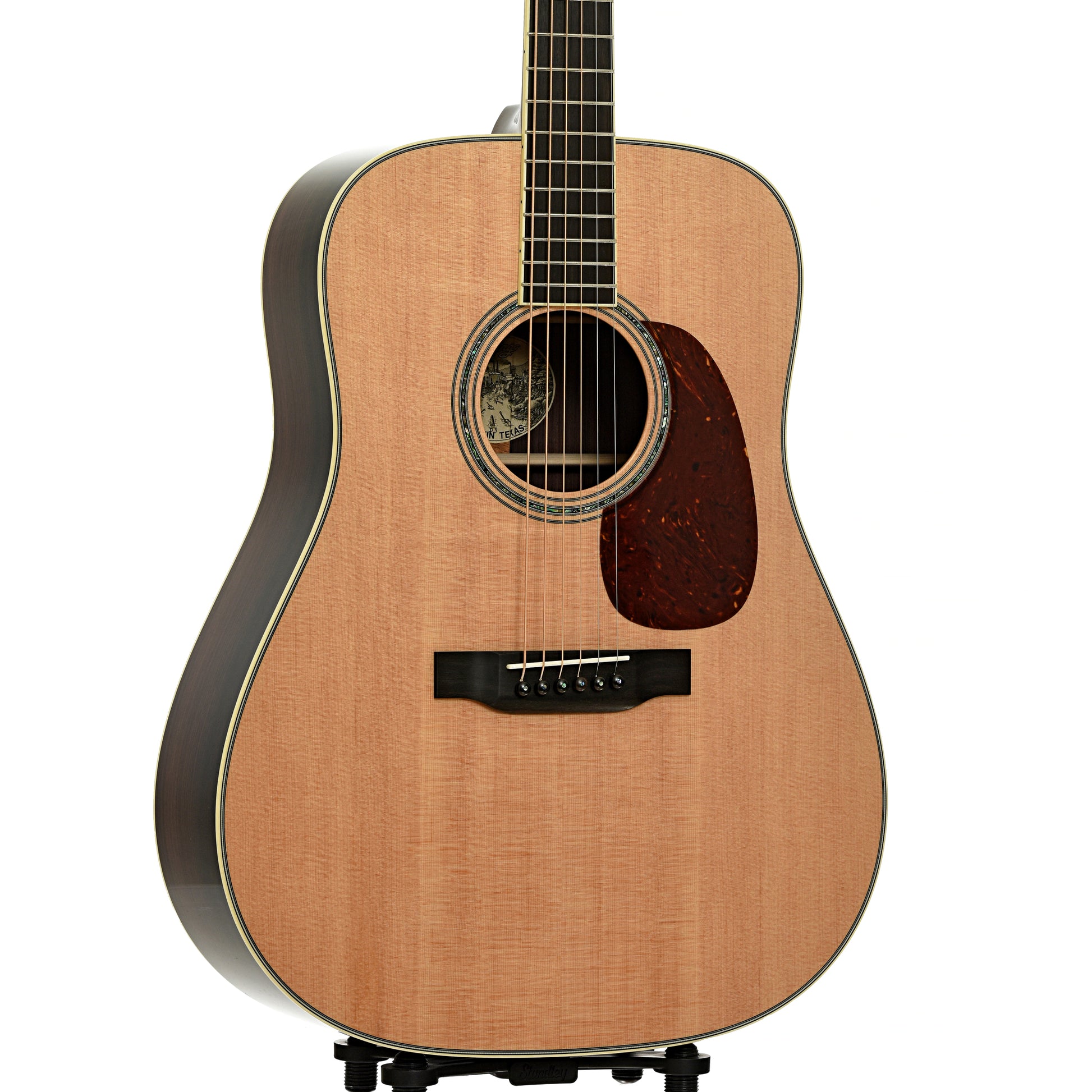 Front and side of Collings D3 Dreadnought Acoustic Guitar