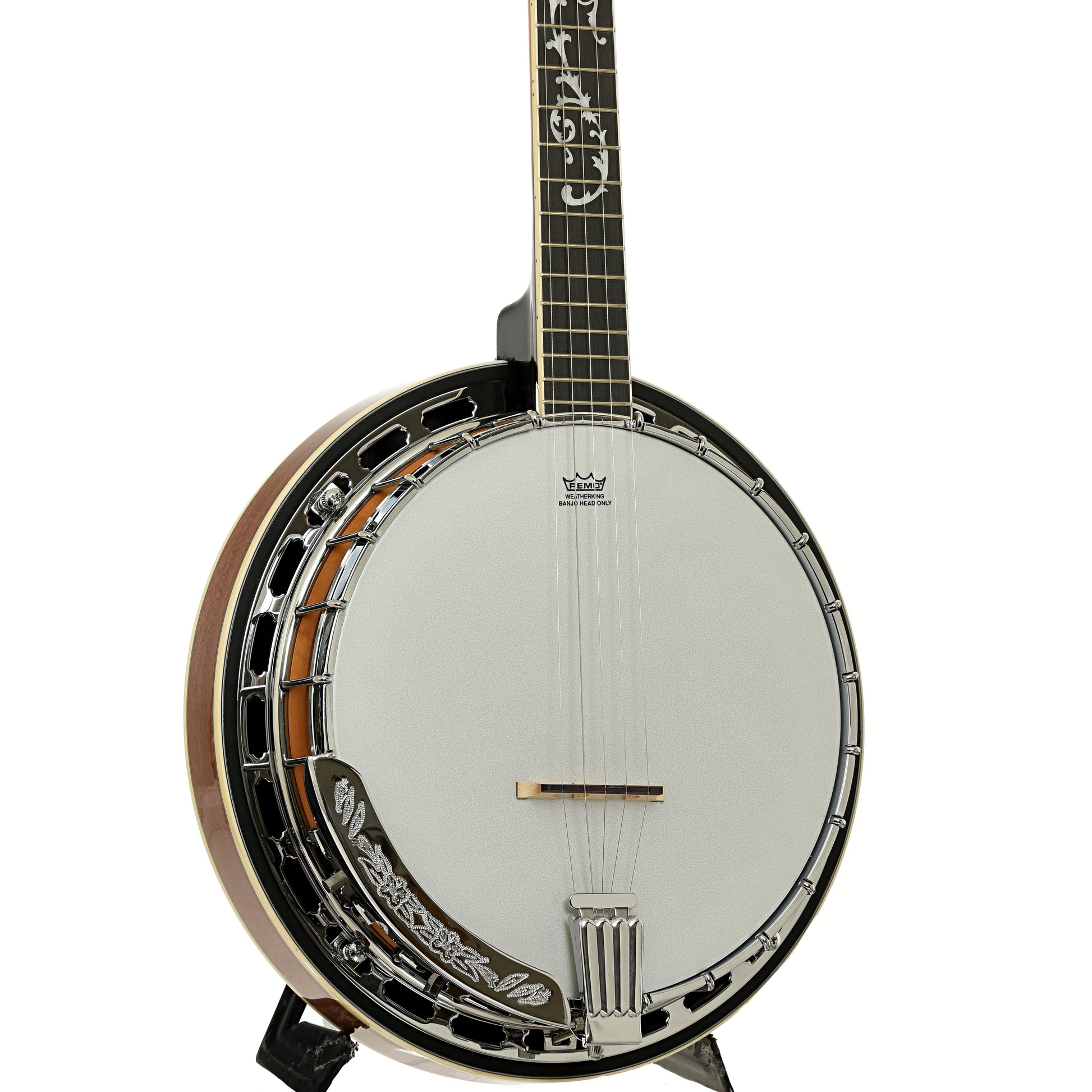 Front and side of Ibanez B200 Resonator Banjo