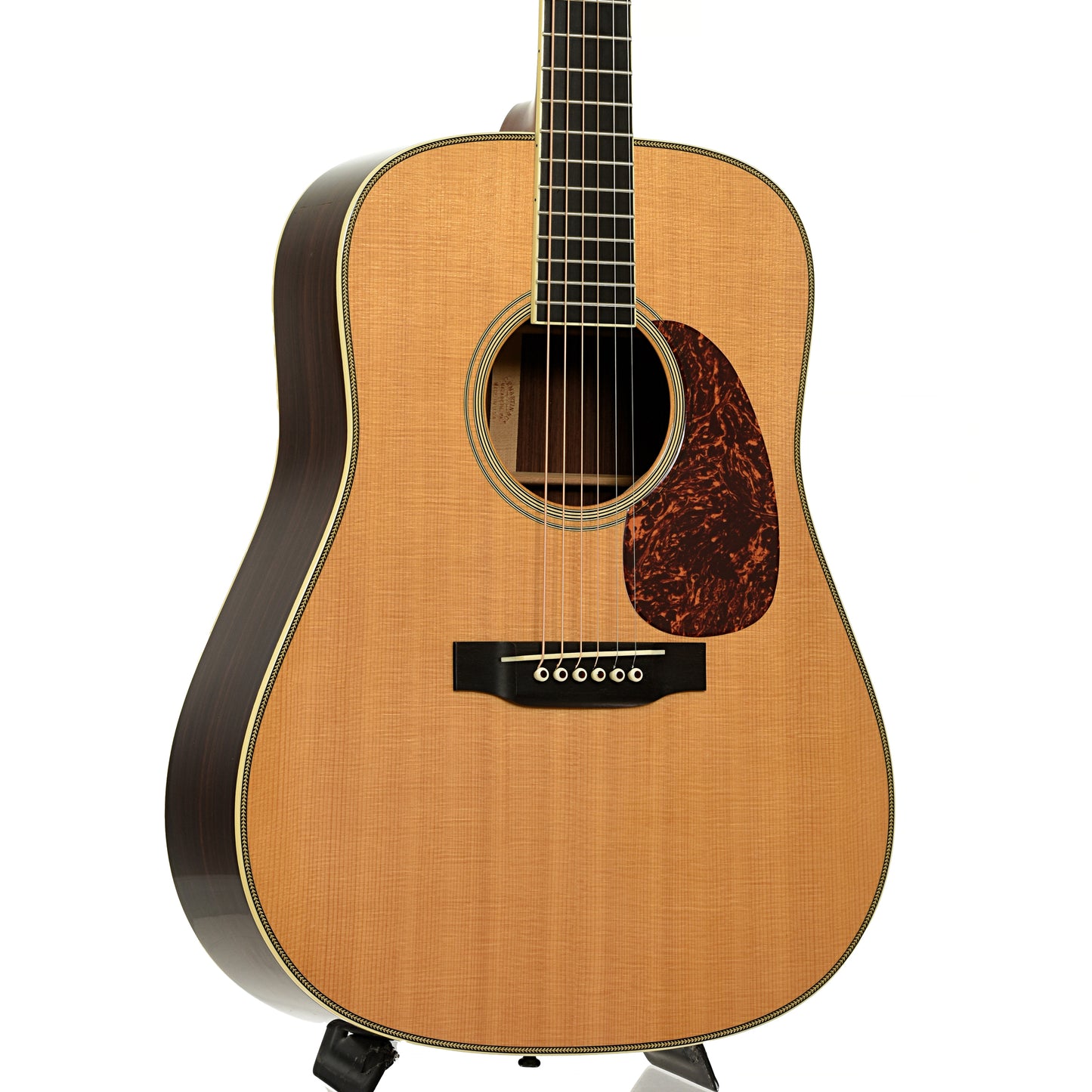 Front and side of Martin HD-28LSV Acoustic Guitar