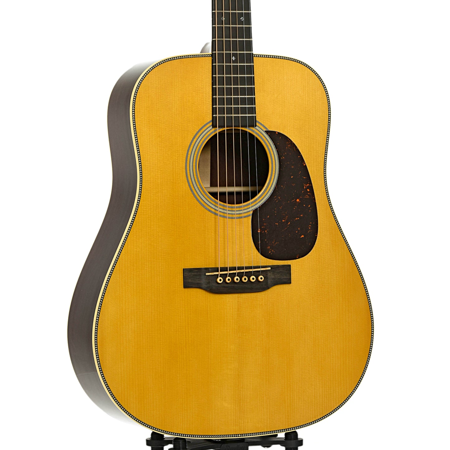 Front and side of Martin Custom Shop HD-28 Authentic, Madagascar Rosewood, Acoustic Guitar & Case