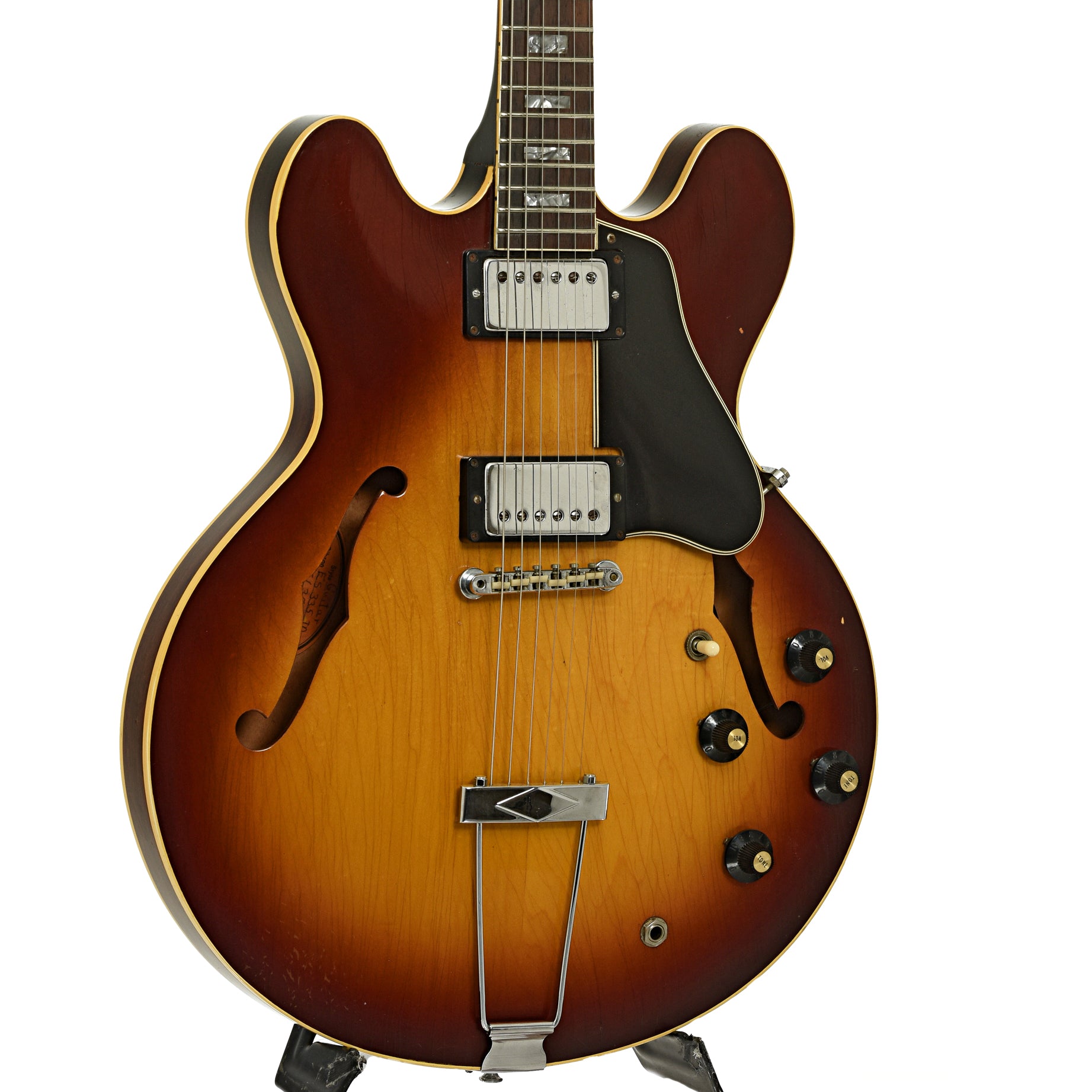 Front and side of Gibson ES-335 Hollowbody Electric Guitar  