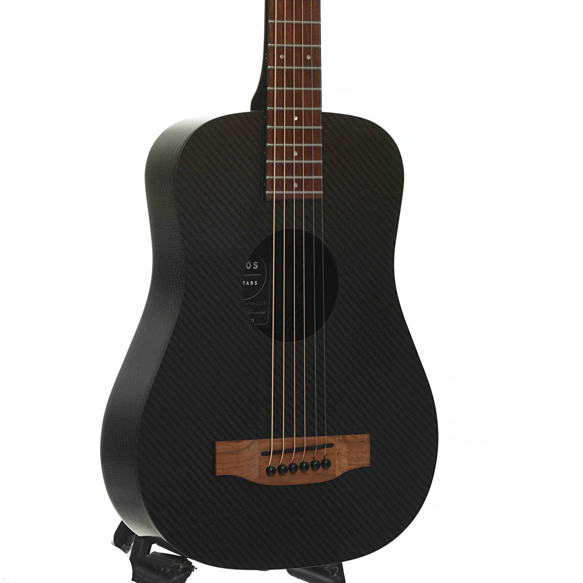 Front & Side of Klos Travel Acoustic-Electric Guitar