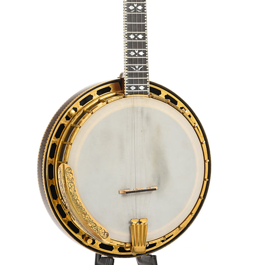 Front and side of Gibson TB-6 Conversion Resonator Banjo (1929)