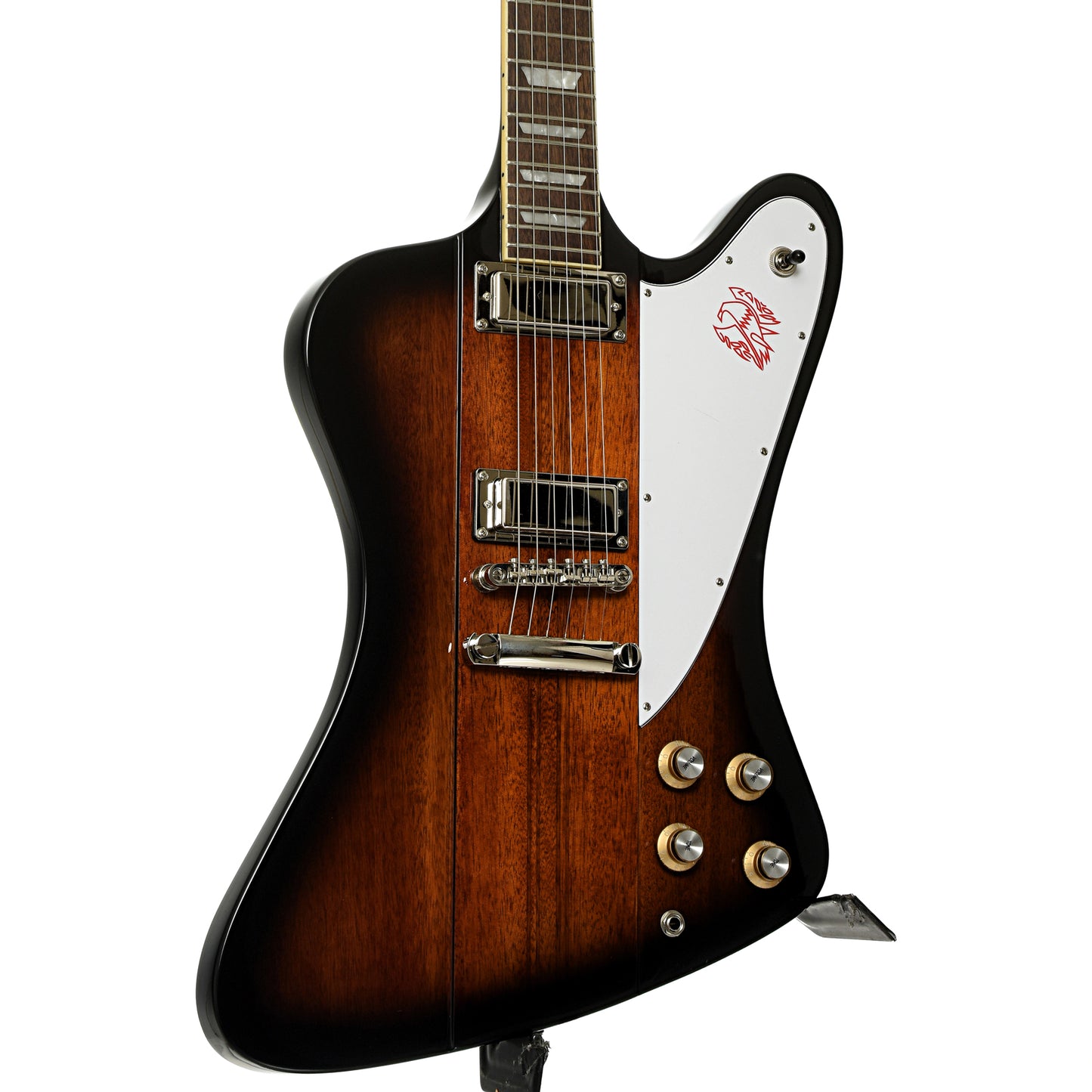 Front and side of Epiphone Firebird Electric Guitar 