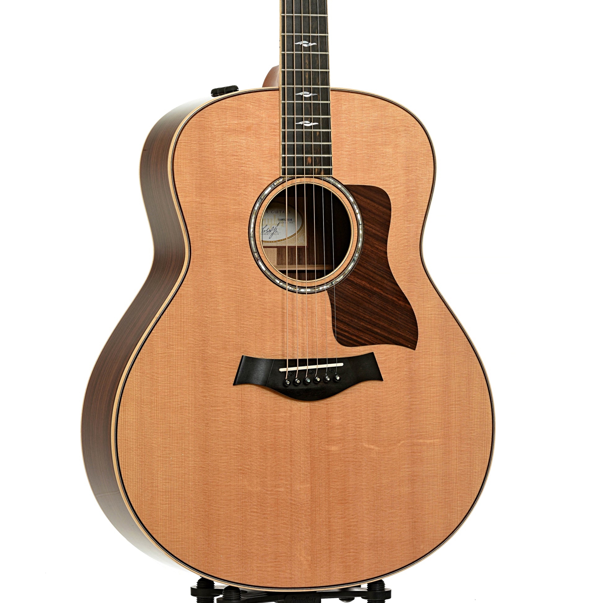 Front and side of Taylor 818e Grand Orchestra Acoustic-Electric Guitar