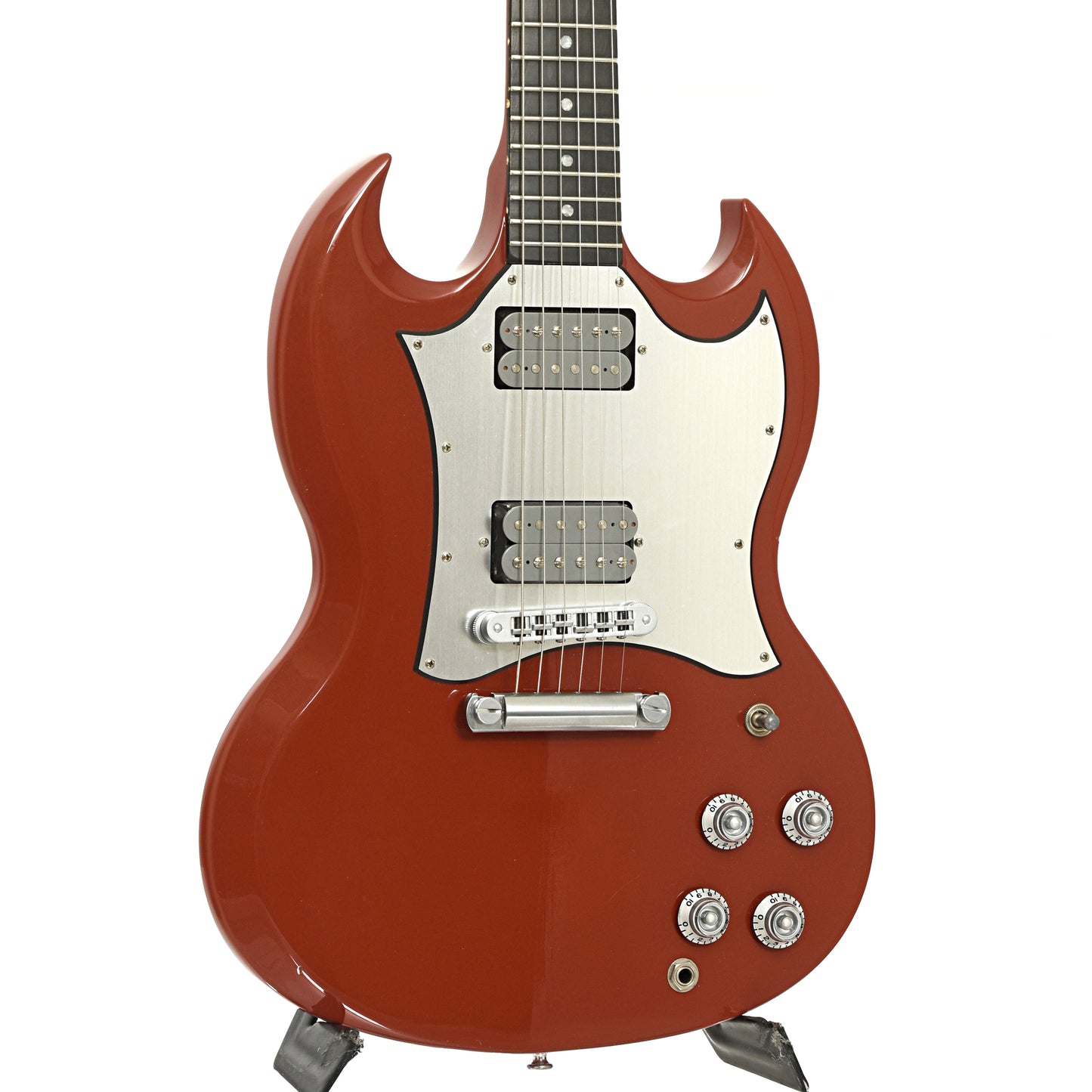 Front and side of Gibson Limited Edition SG Platinum Electric Guitar