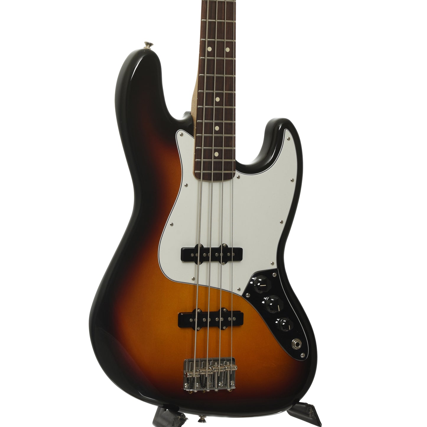 Front and side of Fender Standard Jazz Electric Bass