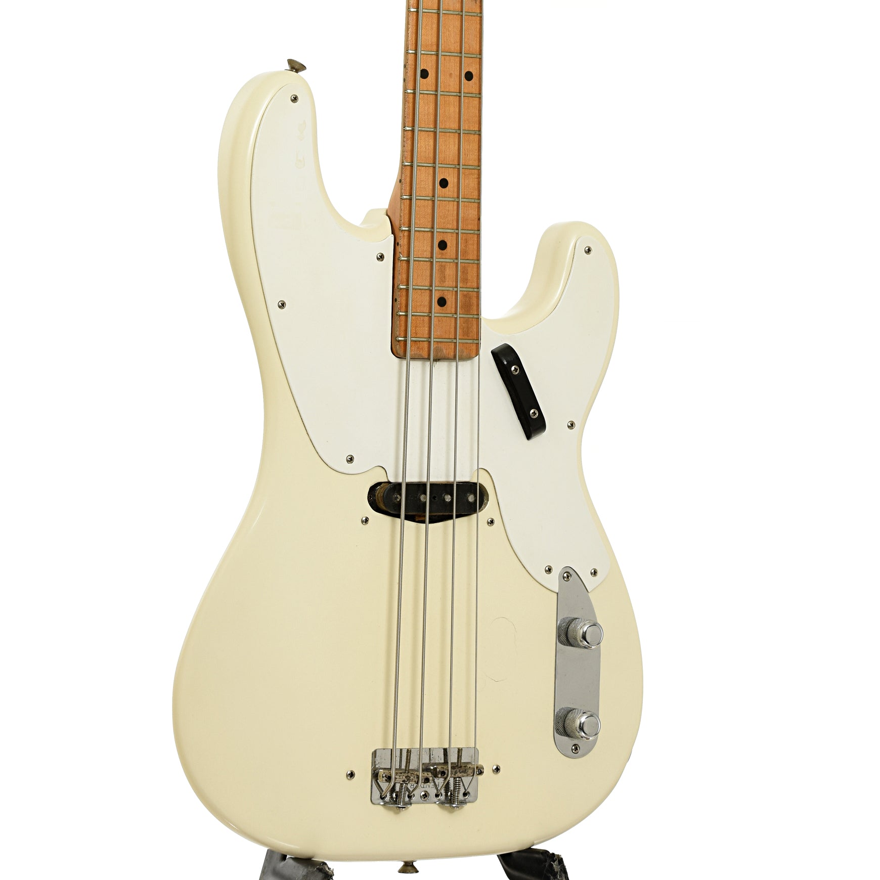 Front and side of Fender Precision Bass 