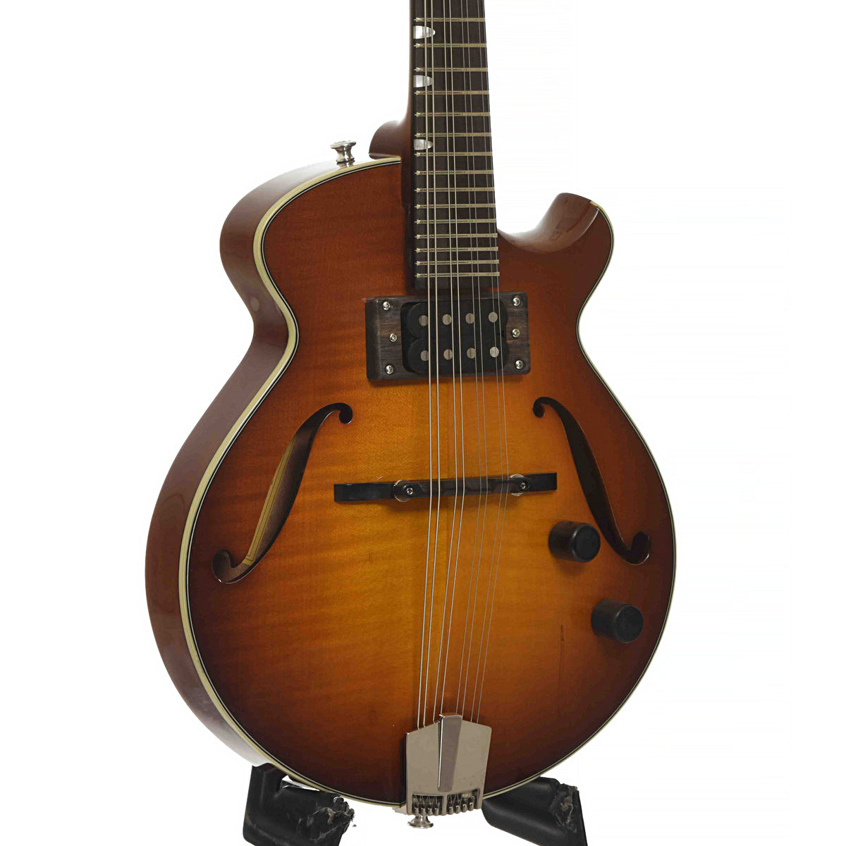 Eastman ERM El Rey Mandolin & Case, Goldburst, Front Angled