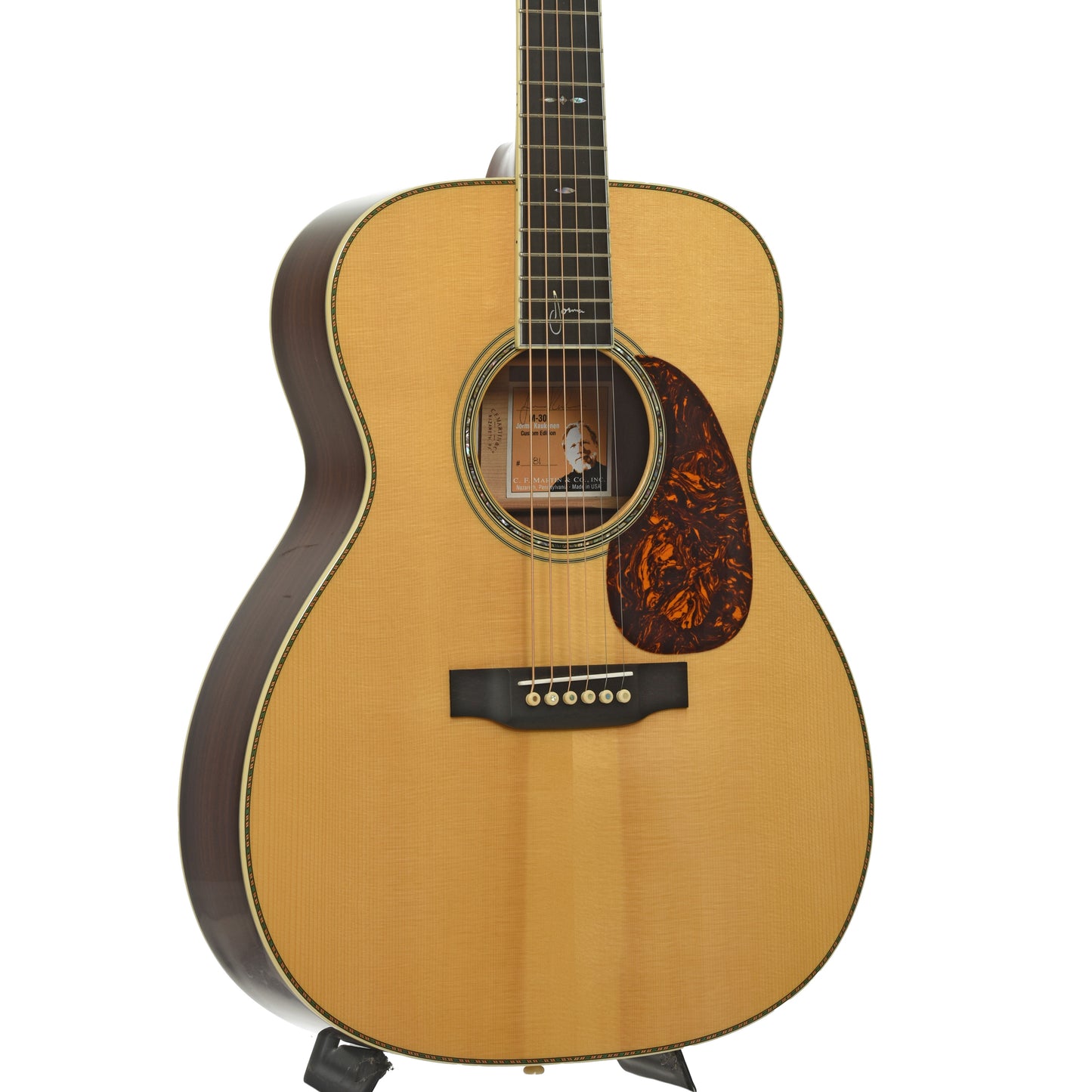 Front and side of Martin M-30 Jorma Kaukonen Acoustic Guitar