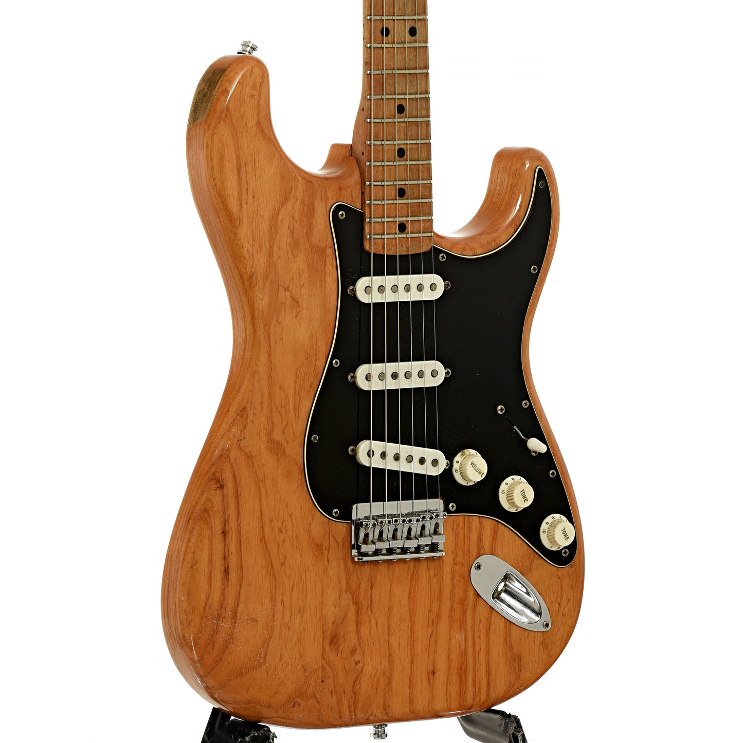 Front and side of Fender Stratocaster Electric Guitar