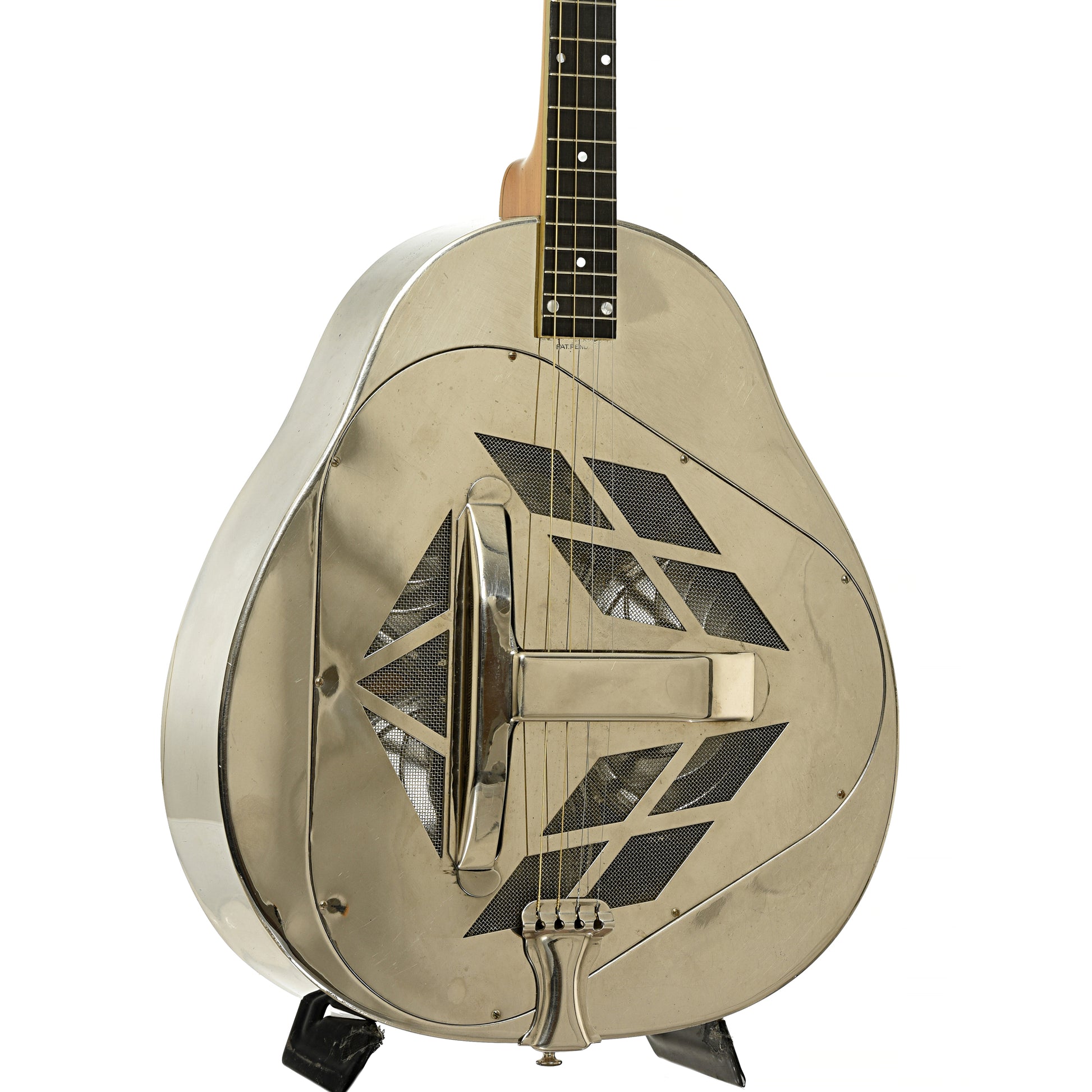 Front and side of National Style 1 Tricone Tenor Guitar