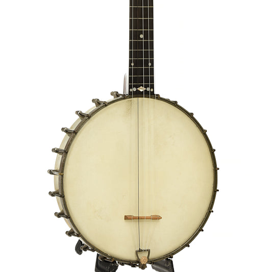 Front and side of S.S. Stewart Champion No.1 Open Back Banjo 