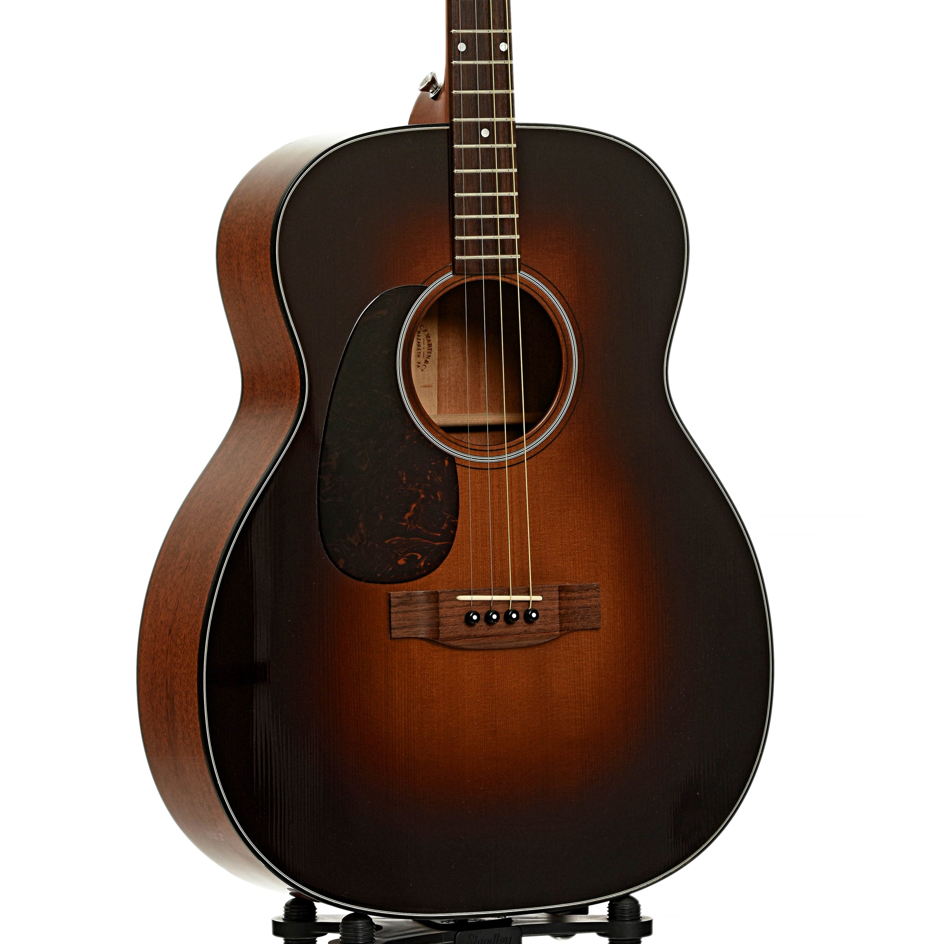 Front and side of Martin 0-18T SB LH Acoustic Tenor Guitar