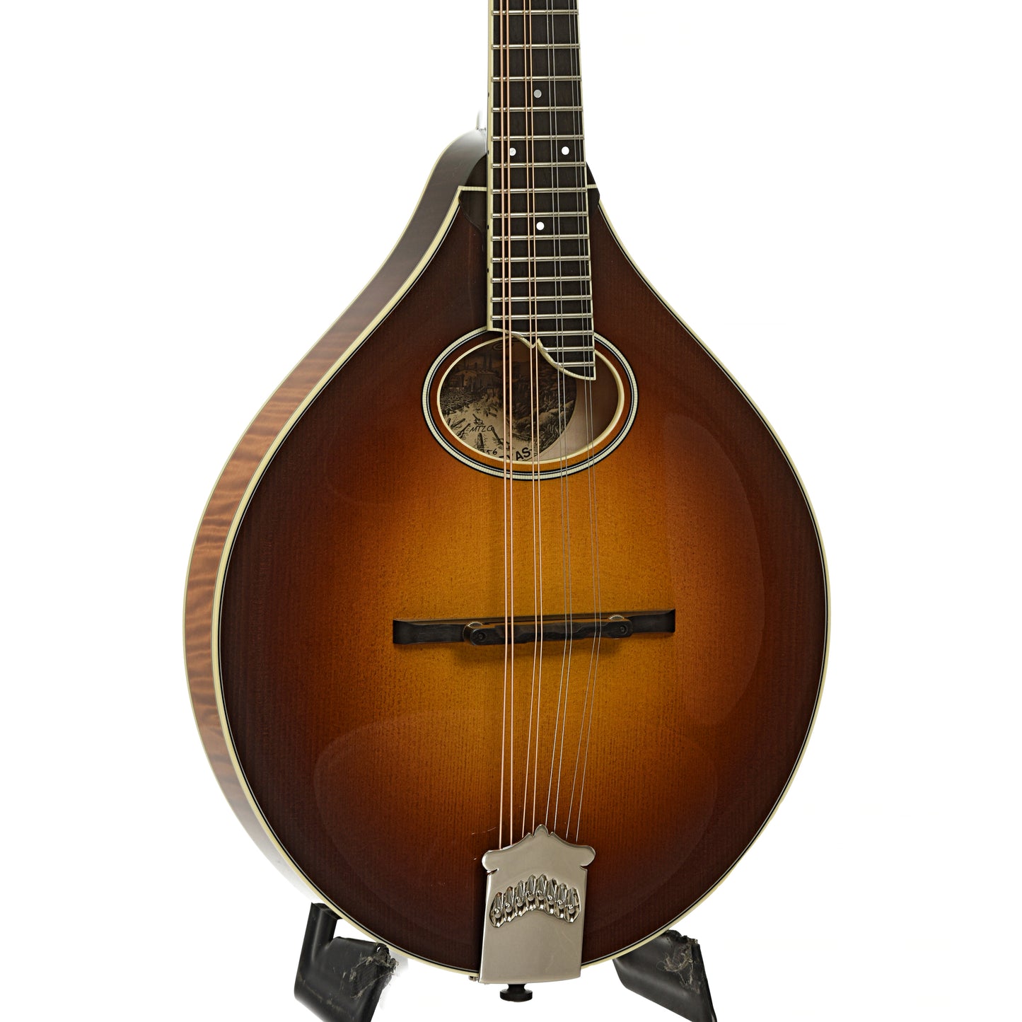 Front and side of Collings MT2 O A-Style Oval Hole Mandolin 