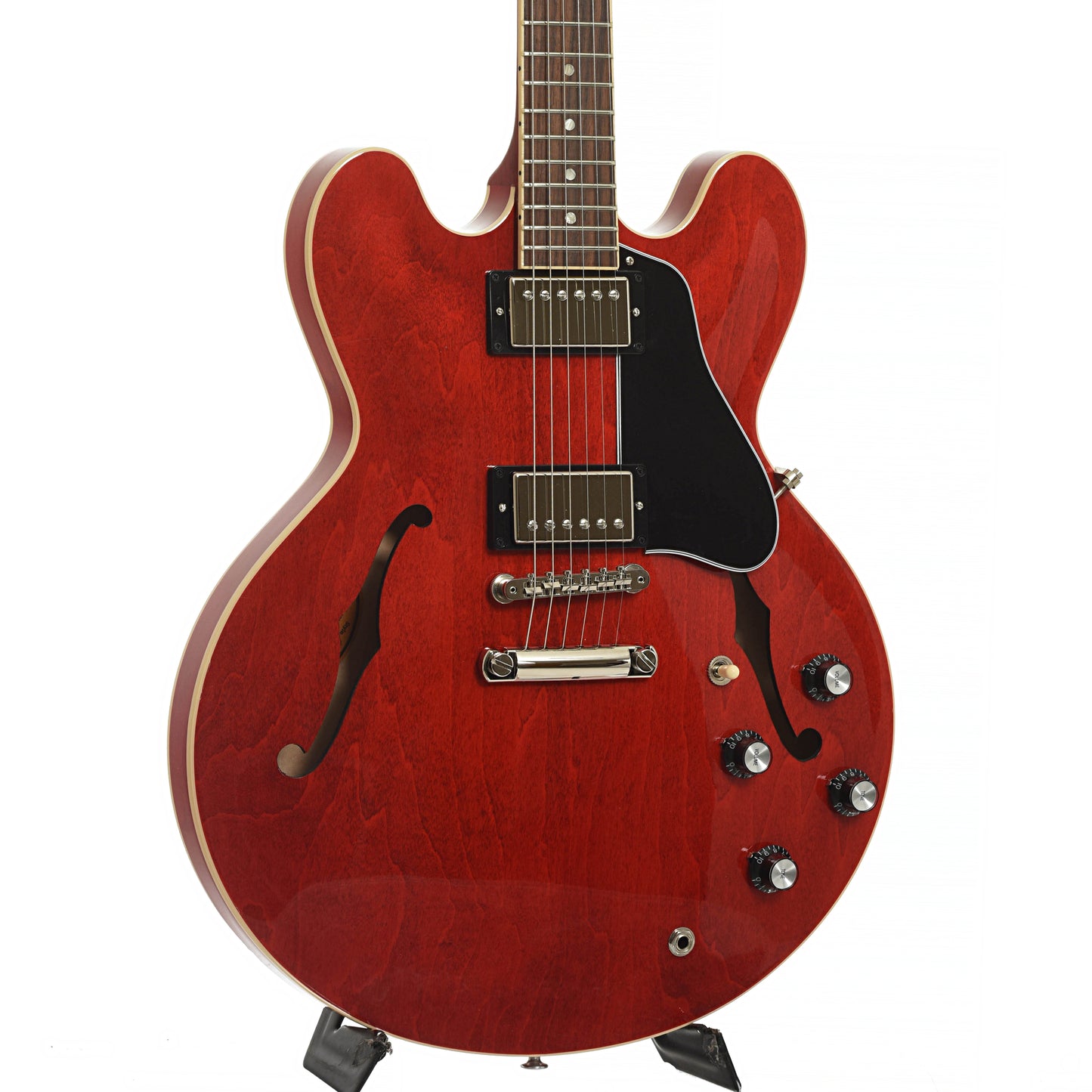 Front and side of Gibson ES-335 Dot 60s Cherry Semi-Hollowbody Electric Guitar