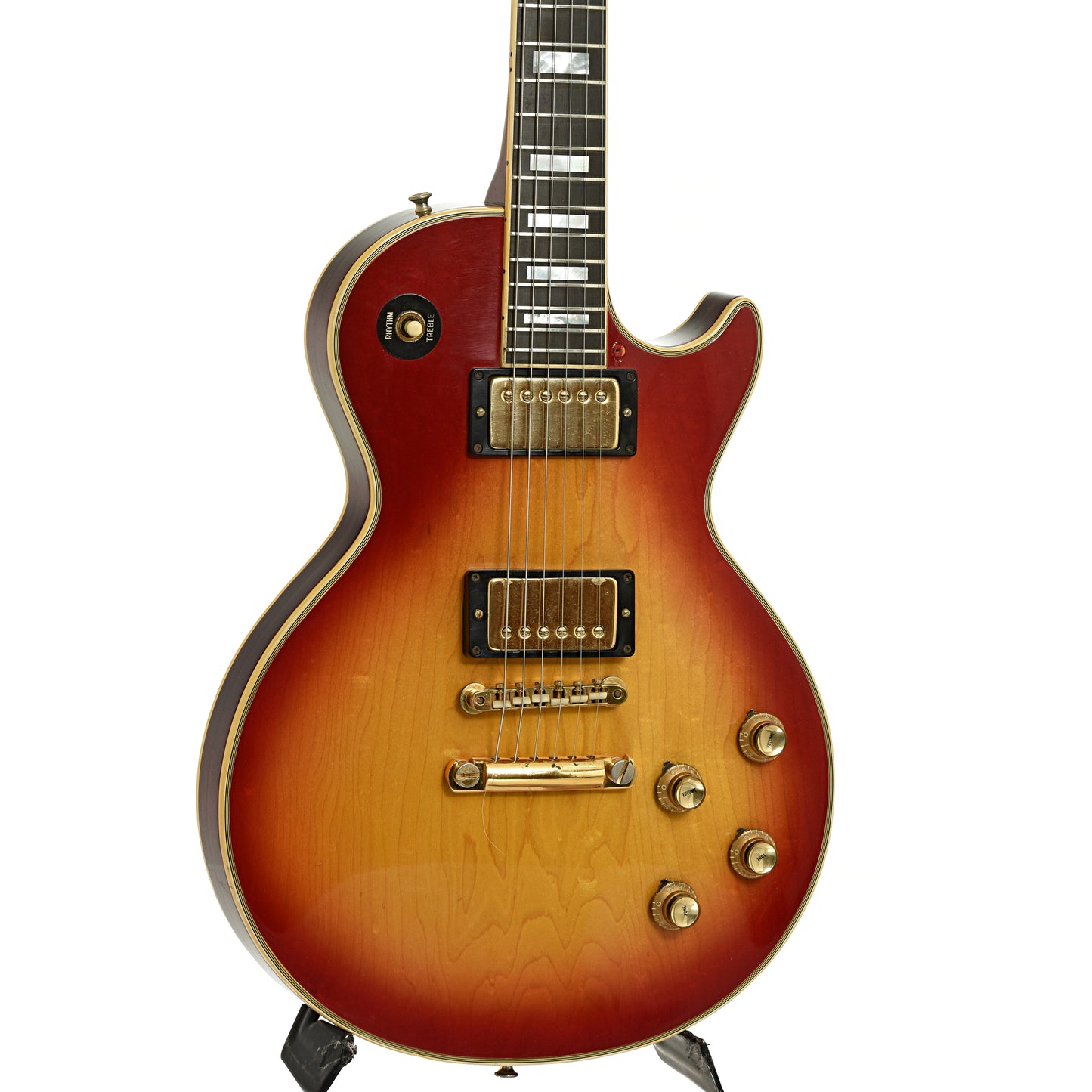 Front and side of Gibson Les Paul Custom Electric Guitar