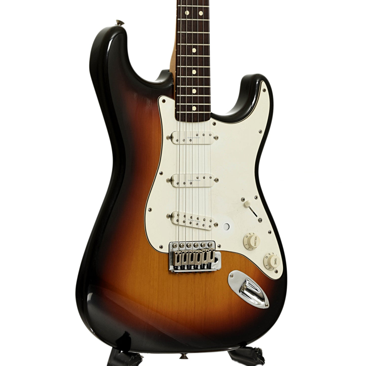 Front and side of Fender Stratocaster Standard Electric Guitar