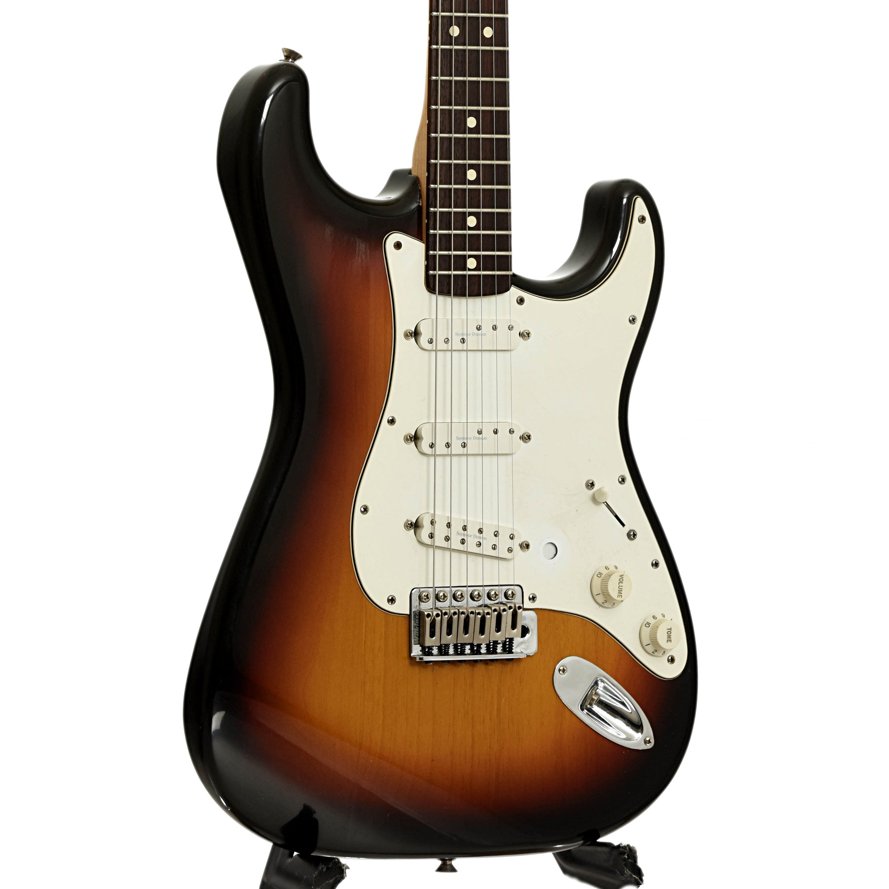 Front and side of Fender Stratocaster Standard Electric Guitar