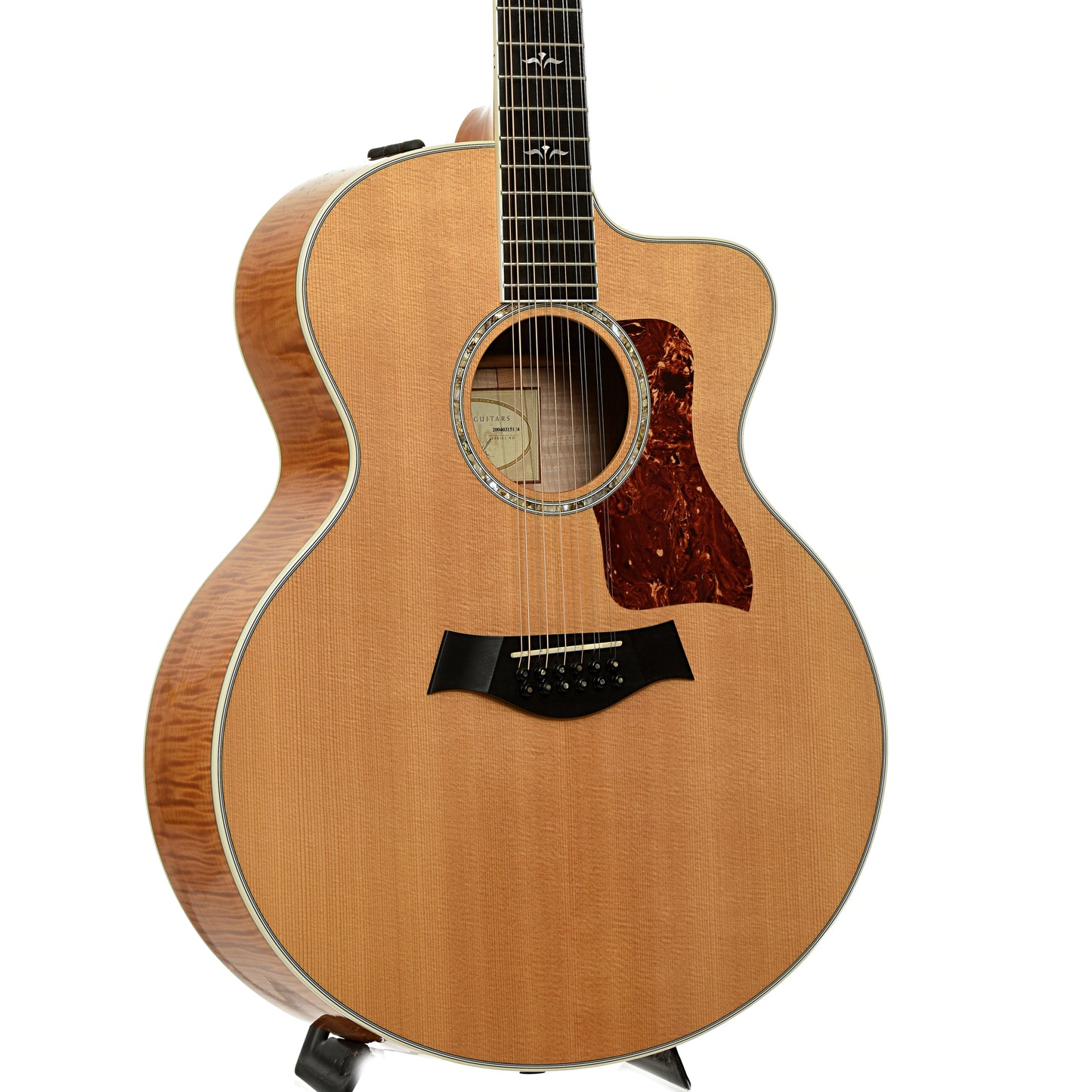 Front and side of Taylor 655-CE 12-String Acoustic-Electric Guitar