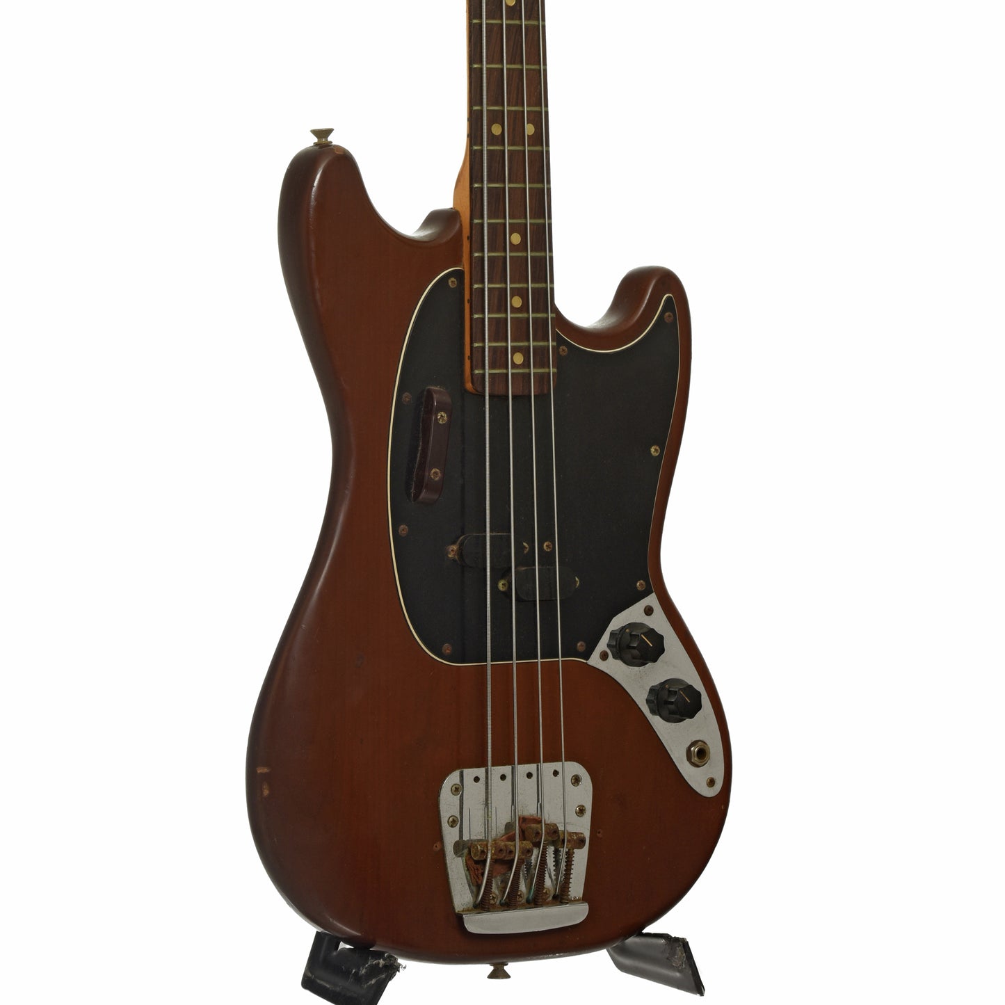 Front and side of Fender Mustang Electric Bass
