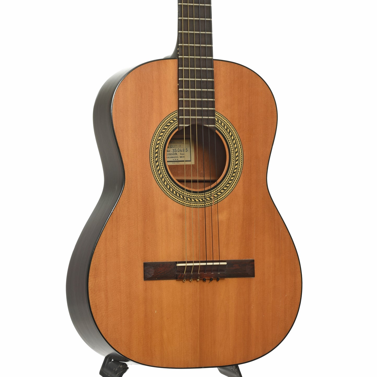 Front and side of Gibson C-0 Classical acoustic Guitar 