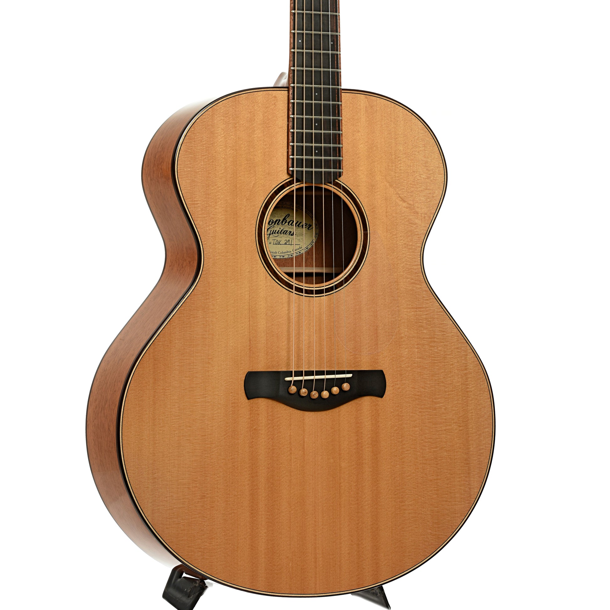 Front and side of Kronbauer TDK Jumbo Acoustic Guitar
