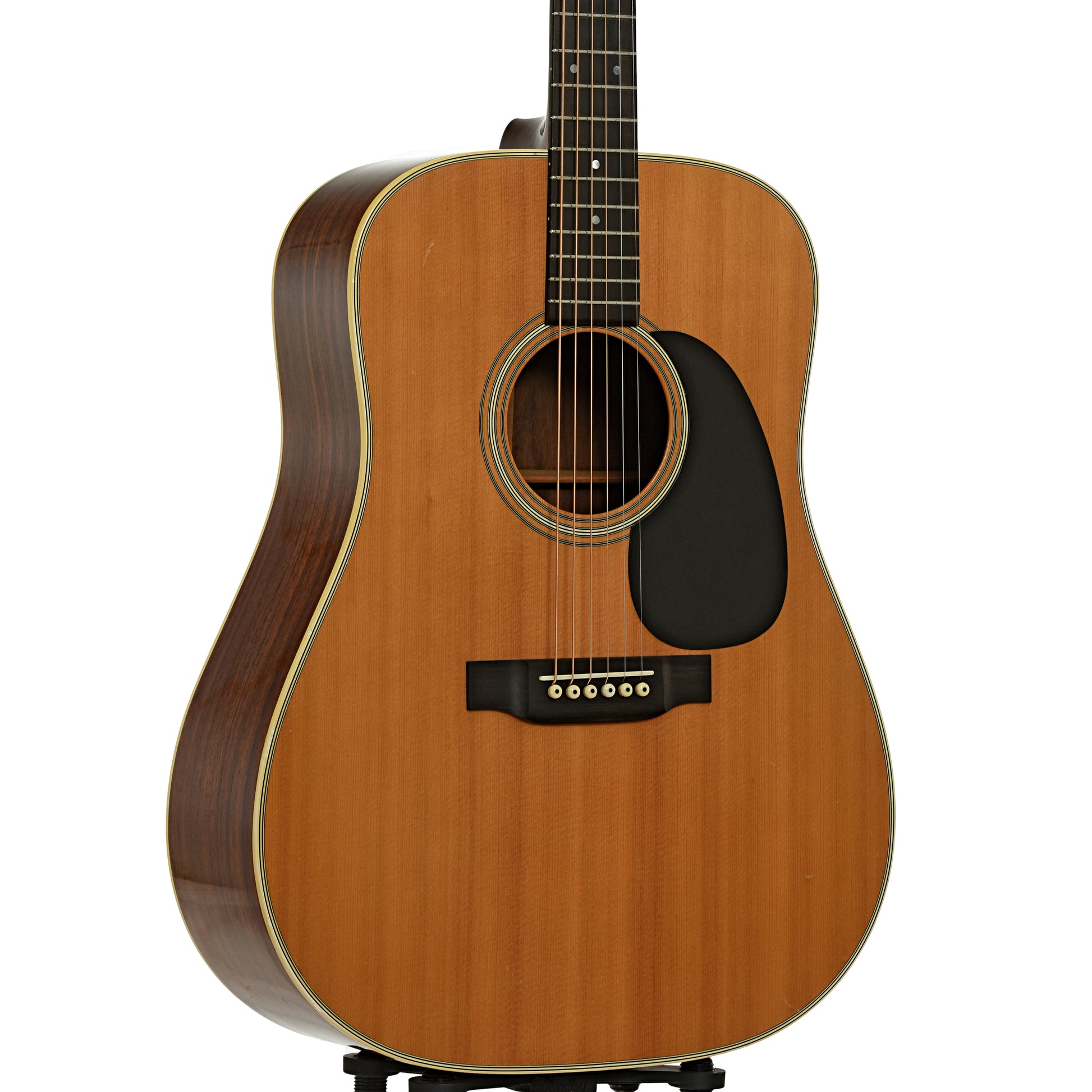 Front and side of Martin D-28 Acoustic Guitar