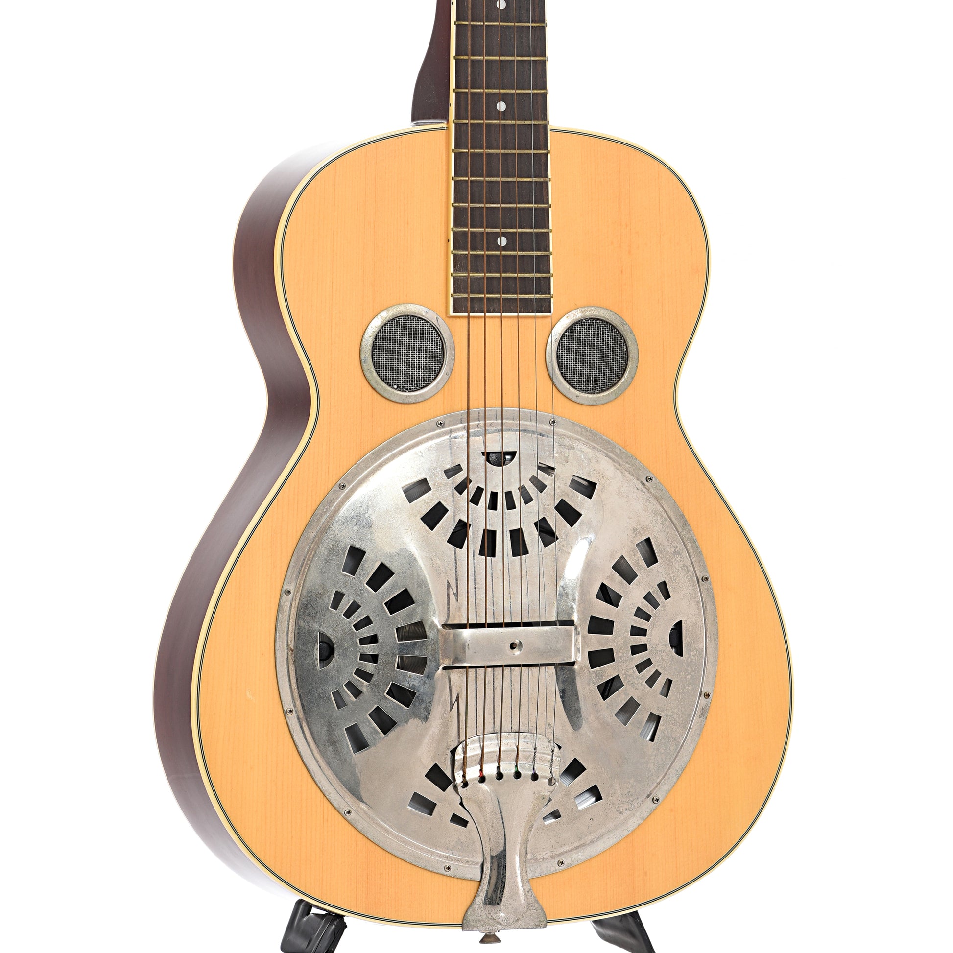 front and side of Regal RD-45S Squareneck Resonator Guitar (1990's)
