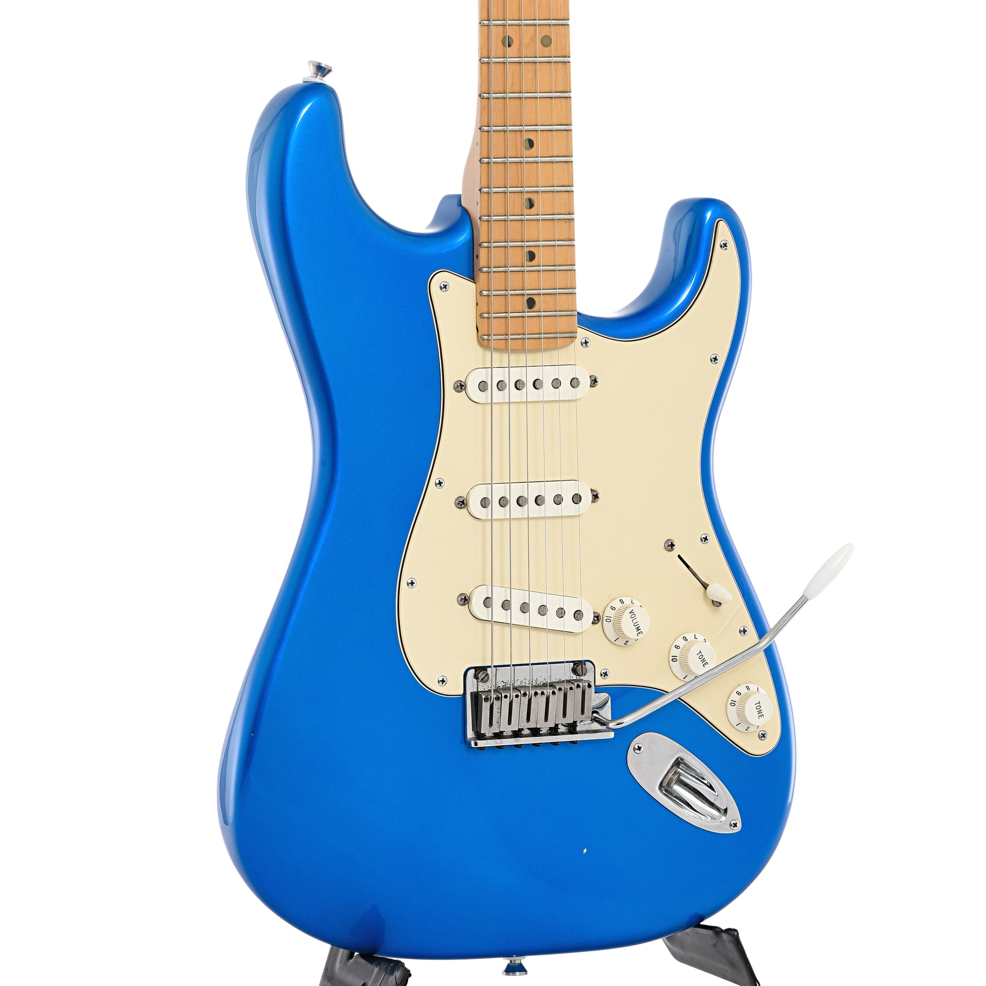 Front and side of Fender American Series Stratocaster Electric Guitar (2001)