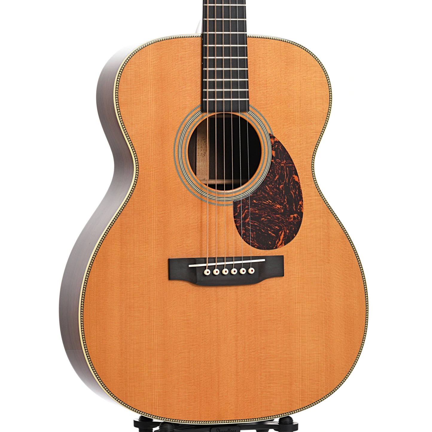 Front and side of  Martin OM-28V Acoustic Guitar (2001)